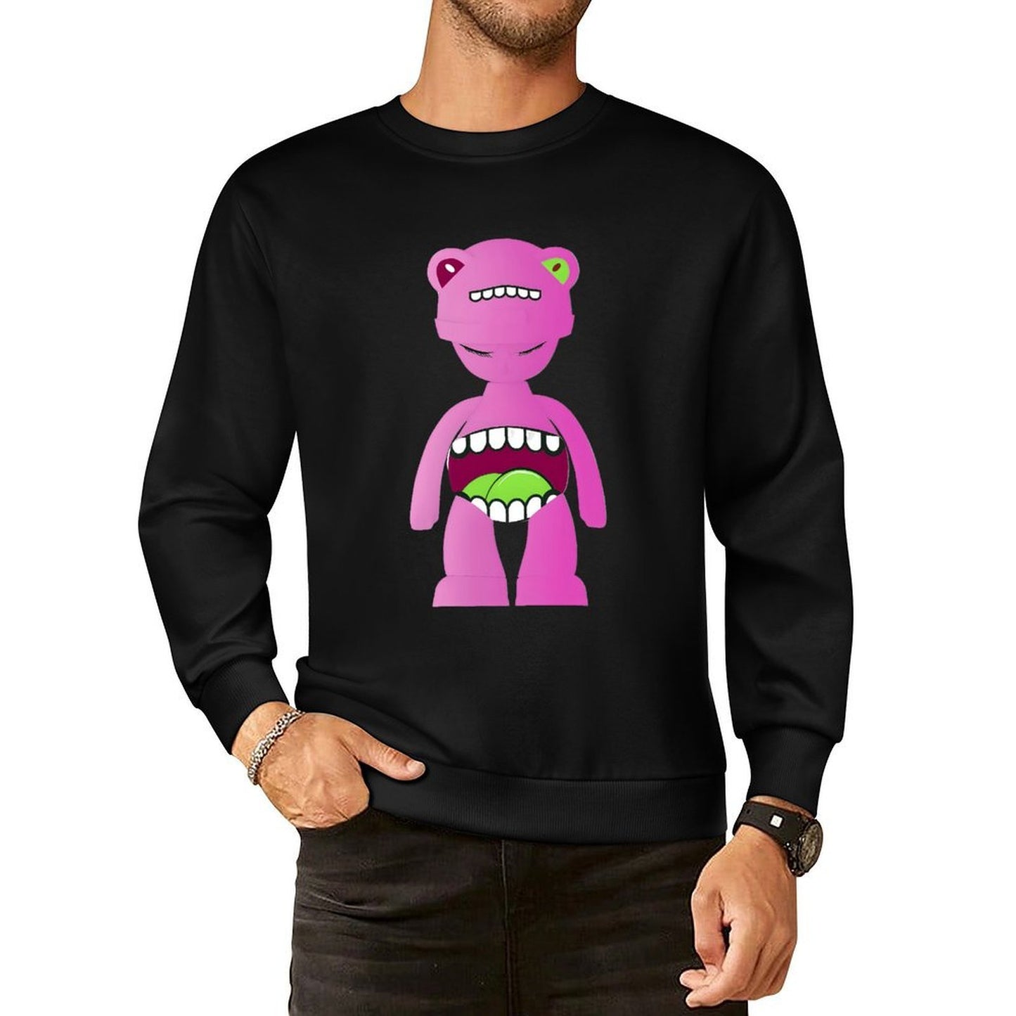 IPIB 250g Crew Neck Long Sleeve Sweatshirt Front GraphicCrew Neck Long Sleeve Sweatshirt6000141-2