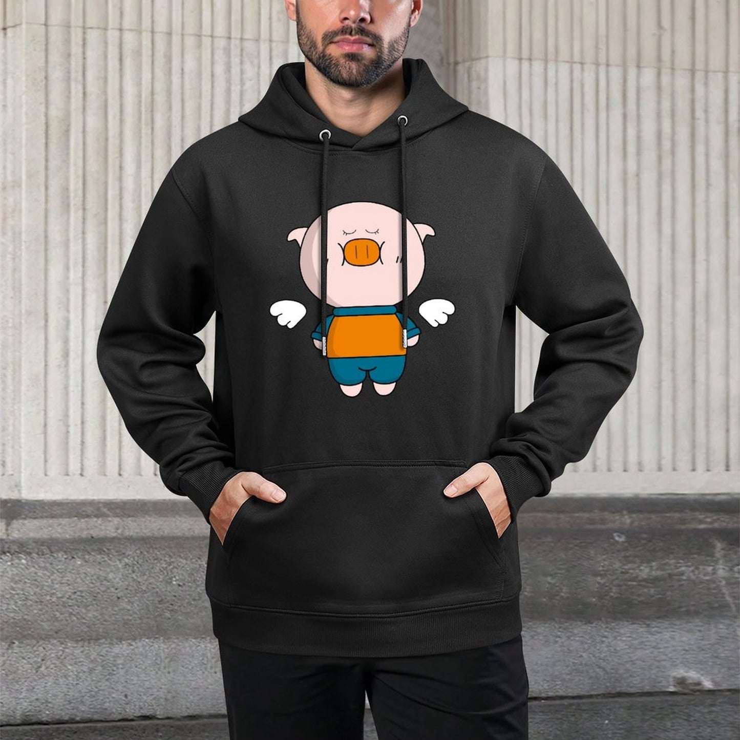 IPBR 250g Hooded Pocket Sweatshirt Front GraphicMen's Hooded  Sweatshirt4000403