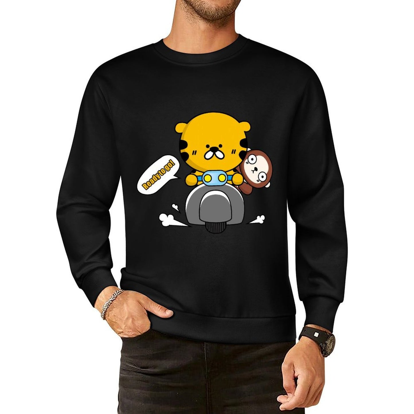 IPBR 250g Crew Neck Long Sleeve Sweatshirt Front GraphicCrew Neck Long Sleeve Sweatshirt4000717