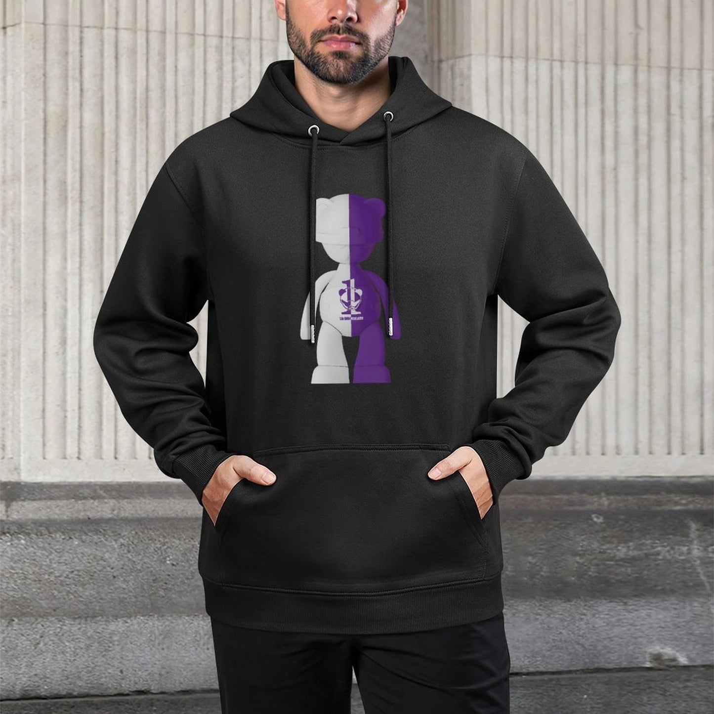 IPIB 250g Hooded Pocket Sweatshirt Front GraphicMen's Hooded  Sweatshirt6000140-1