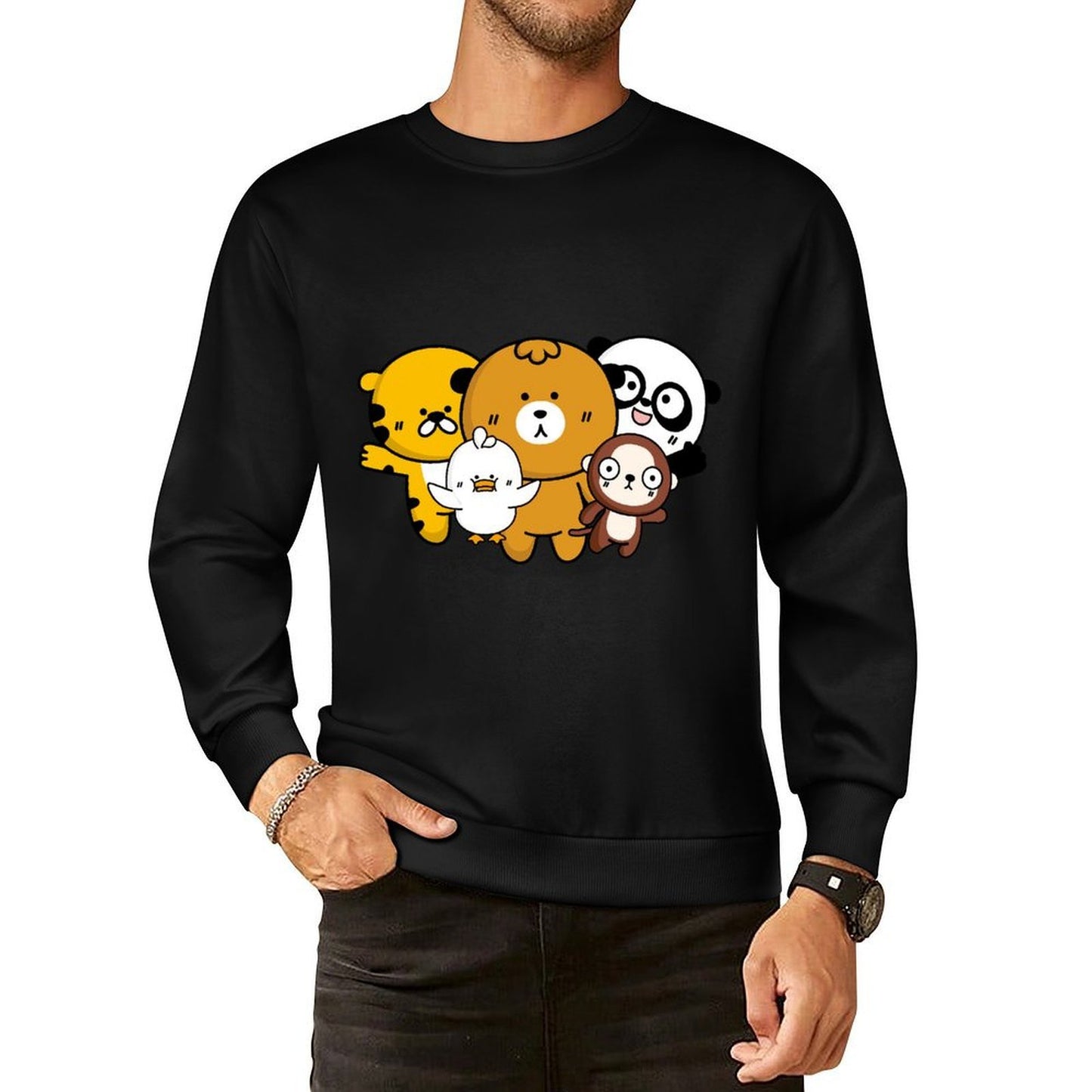 Front Patterned Long Sleeve TopDesign-Your-Own Series