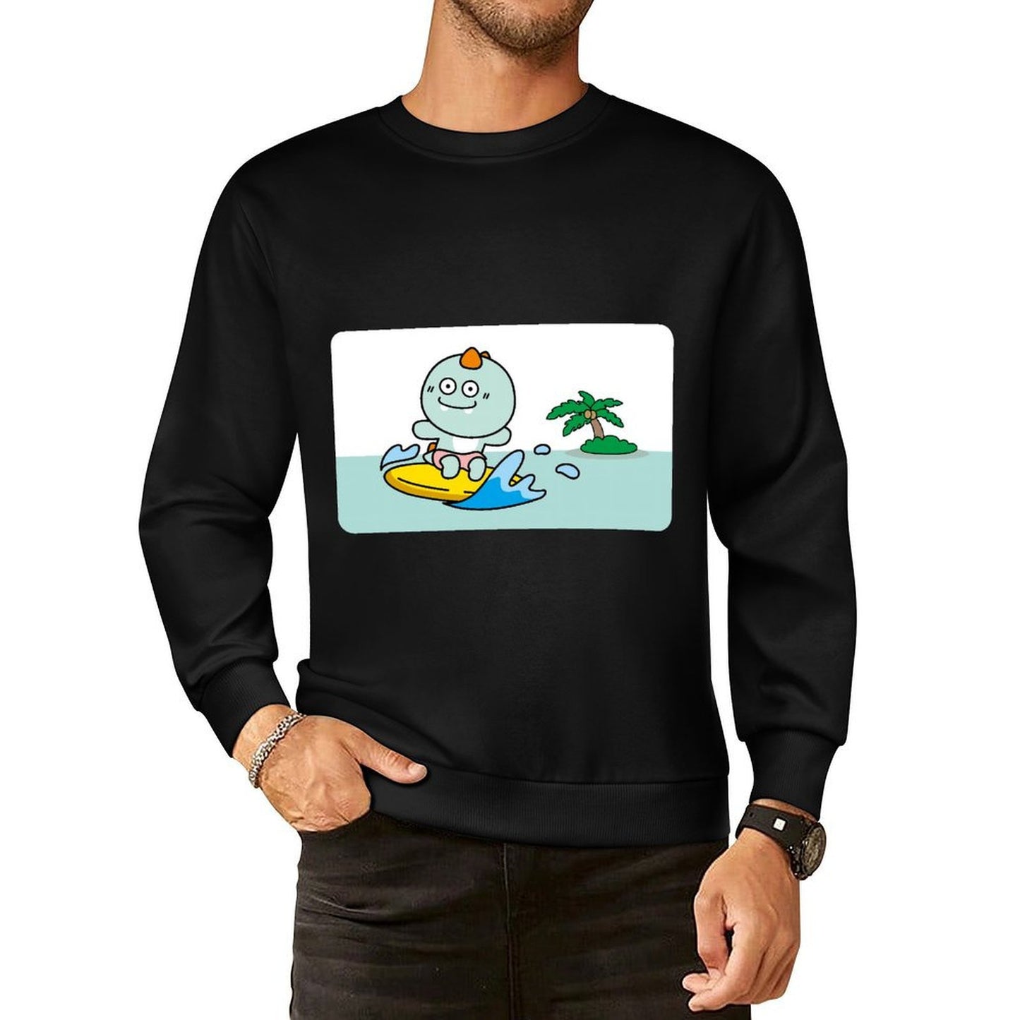 IPBR 250g Crew Neck Long Sleeve Sweatshirt Front GraphicCrew Neck Long Sleeve Sweatshirt4000748