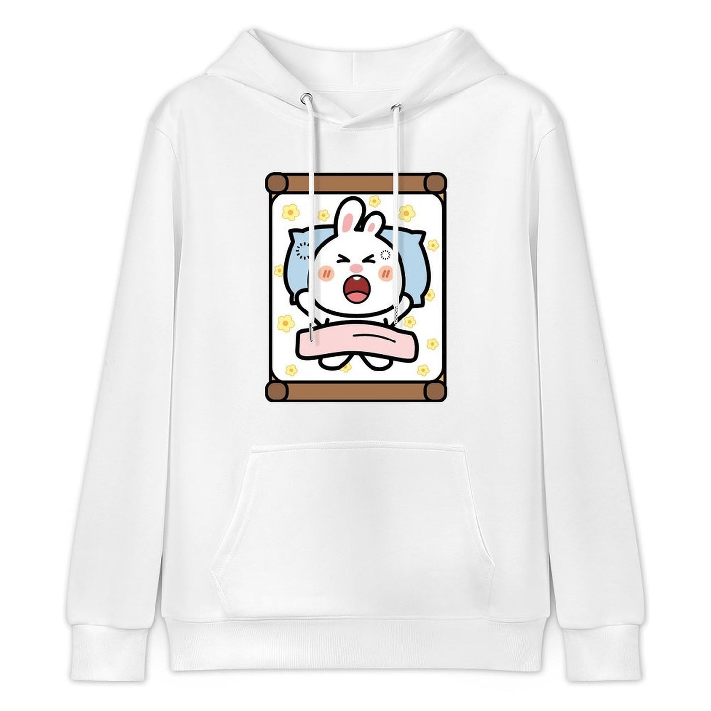 Classic Crew Neck Front Graphic Hoodies