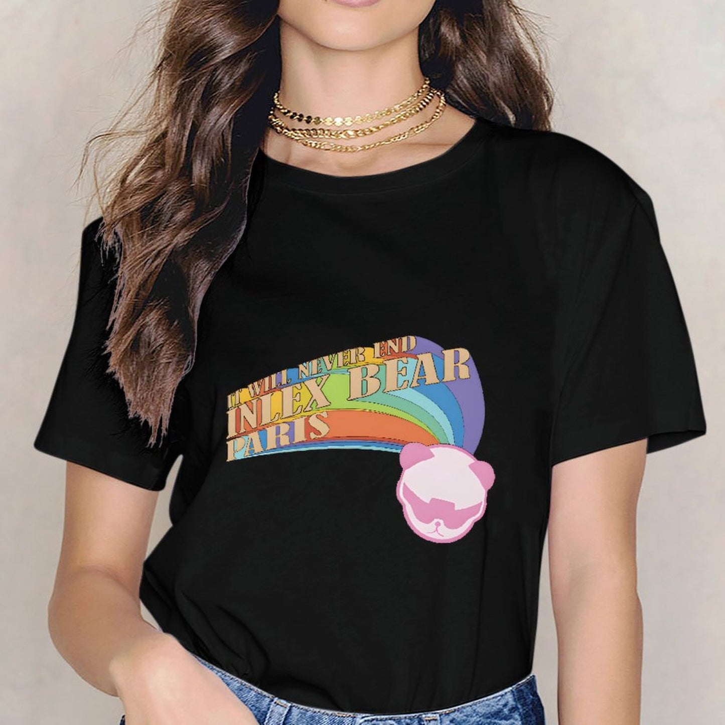 Inlex Bear T-shirtsIndoor 100% Cotton T-Shirt