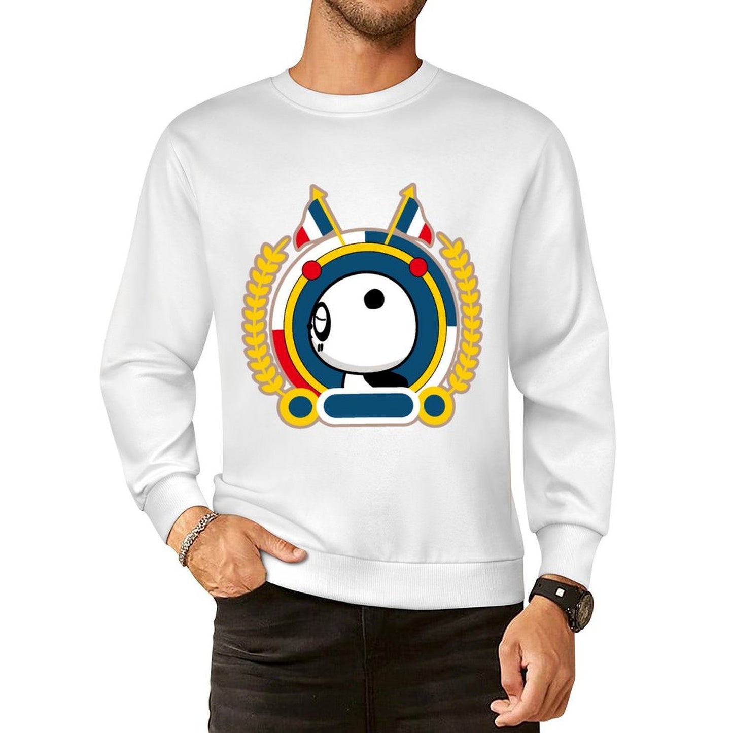 Front Patterned Long Sleeve TopTrueFit ClassicFit