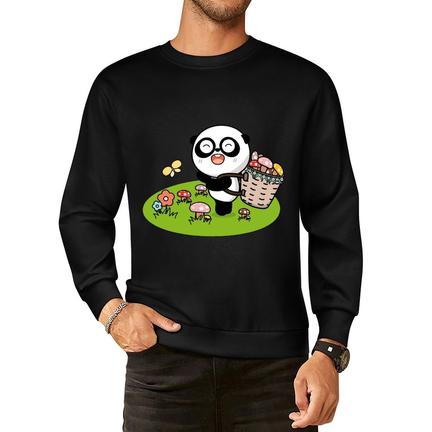 IPBR 250g Crew Neck Long Sleeve Sweatshirt Front GraphicCrew Neck Long Sleeve Sweatshirt4001356