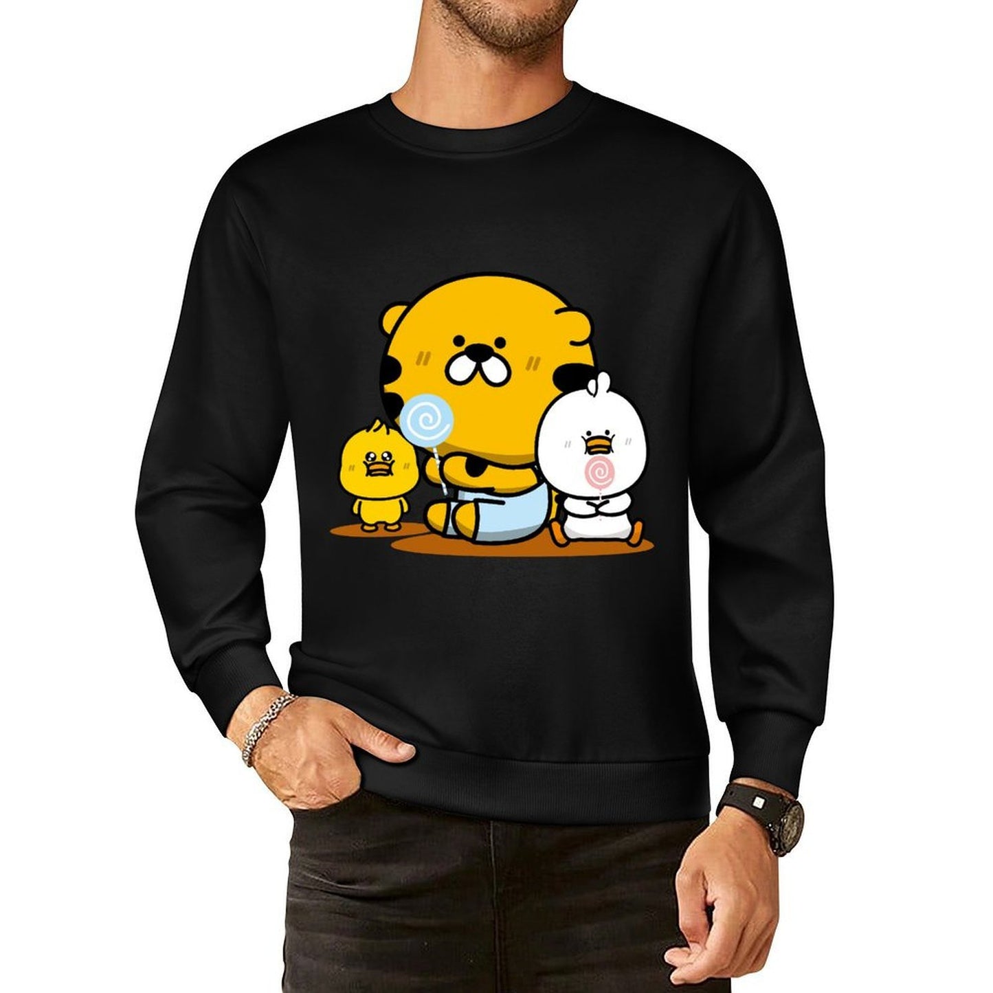 IPBR 250g Crew Neck Long Sleeve Sweatshirt Front GraphicCrew Neck Long Sleeve Sweatshirt4000131
