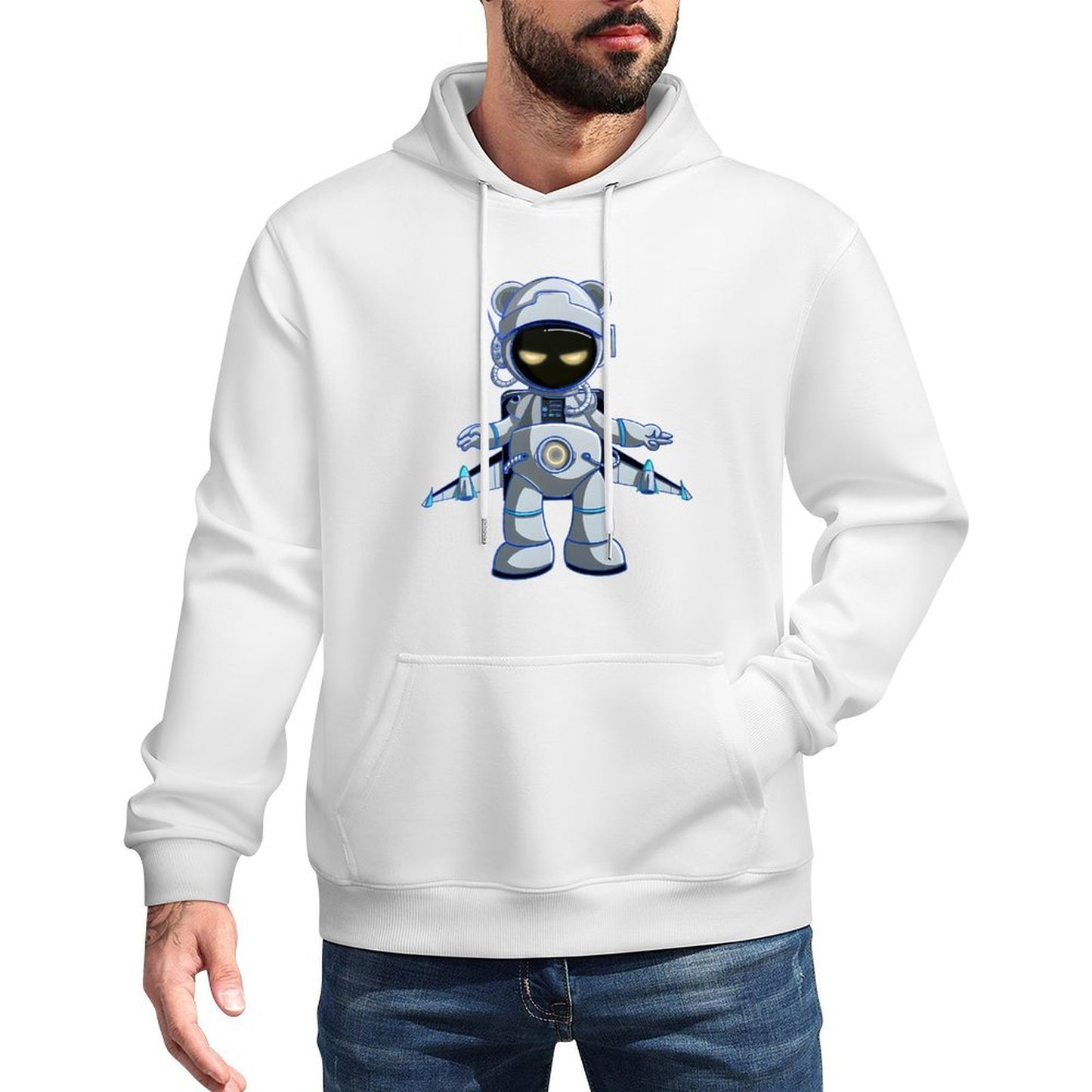 IPIB 250g Hooded Pocket Sweatshirt Front GraphicMen's Hooded  Sweatshirt6000064-1