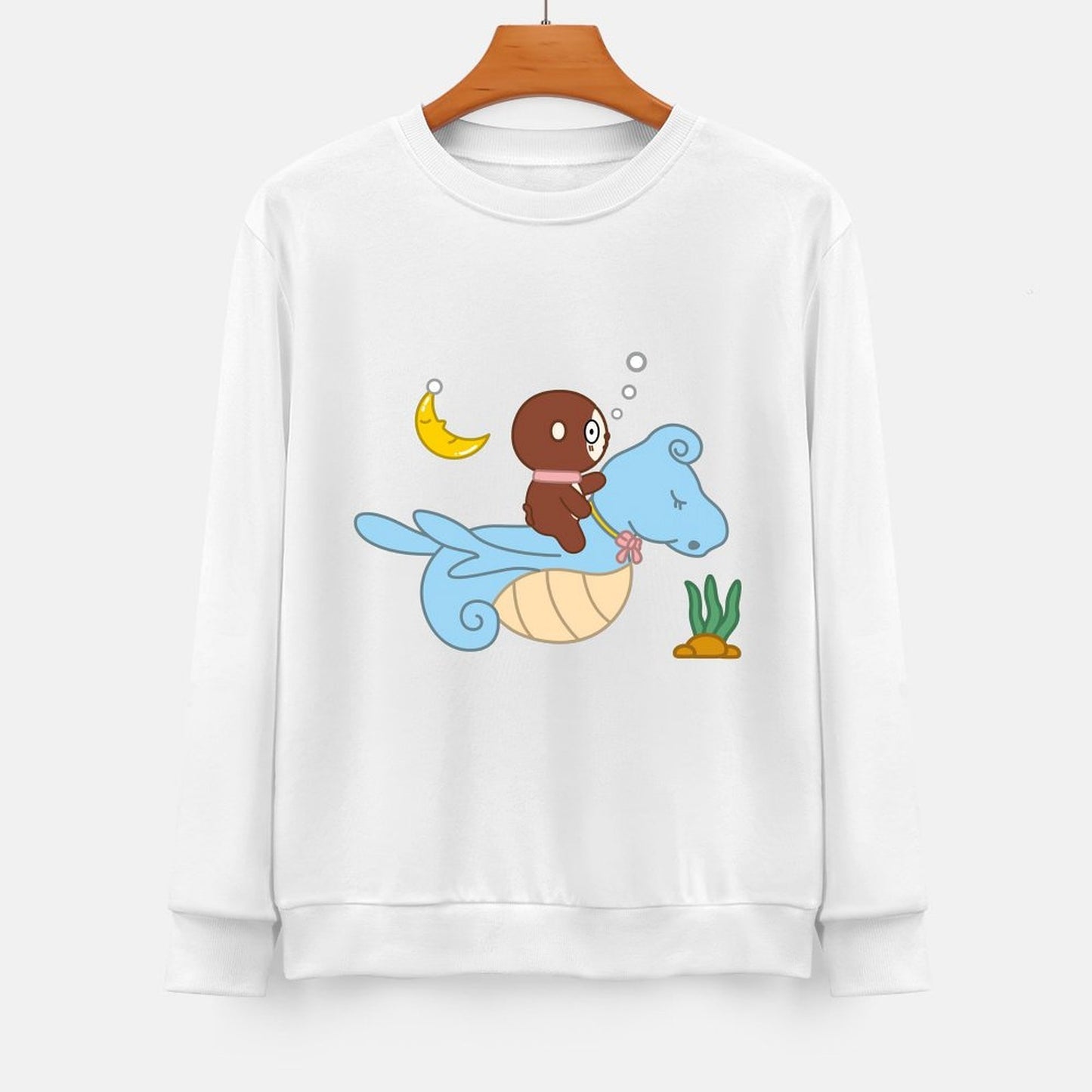 Front Patterned Long Sleeve TopEverydaySeries Tear-Resistant