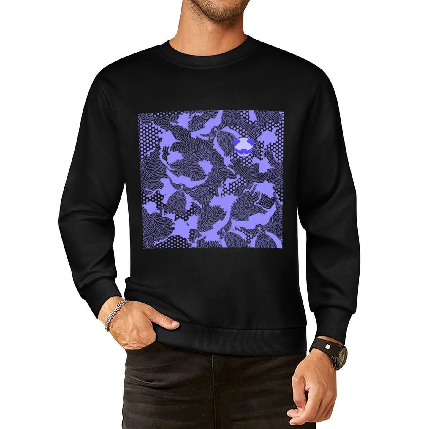IPIB 250g Crew Neck Long Sleeve Sweatshirt Front GraphicCrew Neck Long Sleeve Sweatshirt6000030-3