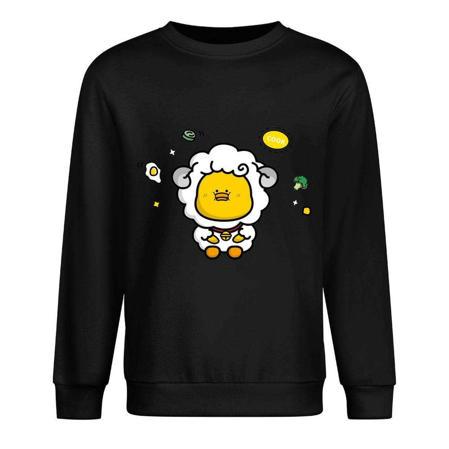 Front Patterned Long Sleeve TopHeat-Transfer Strong