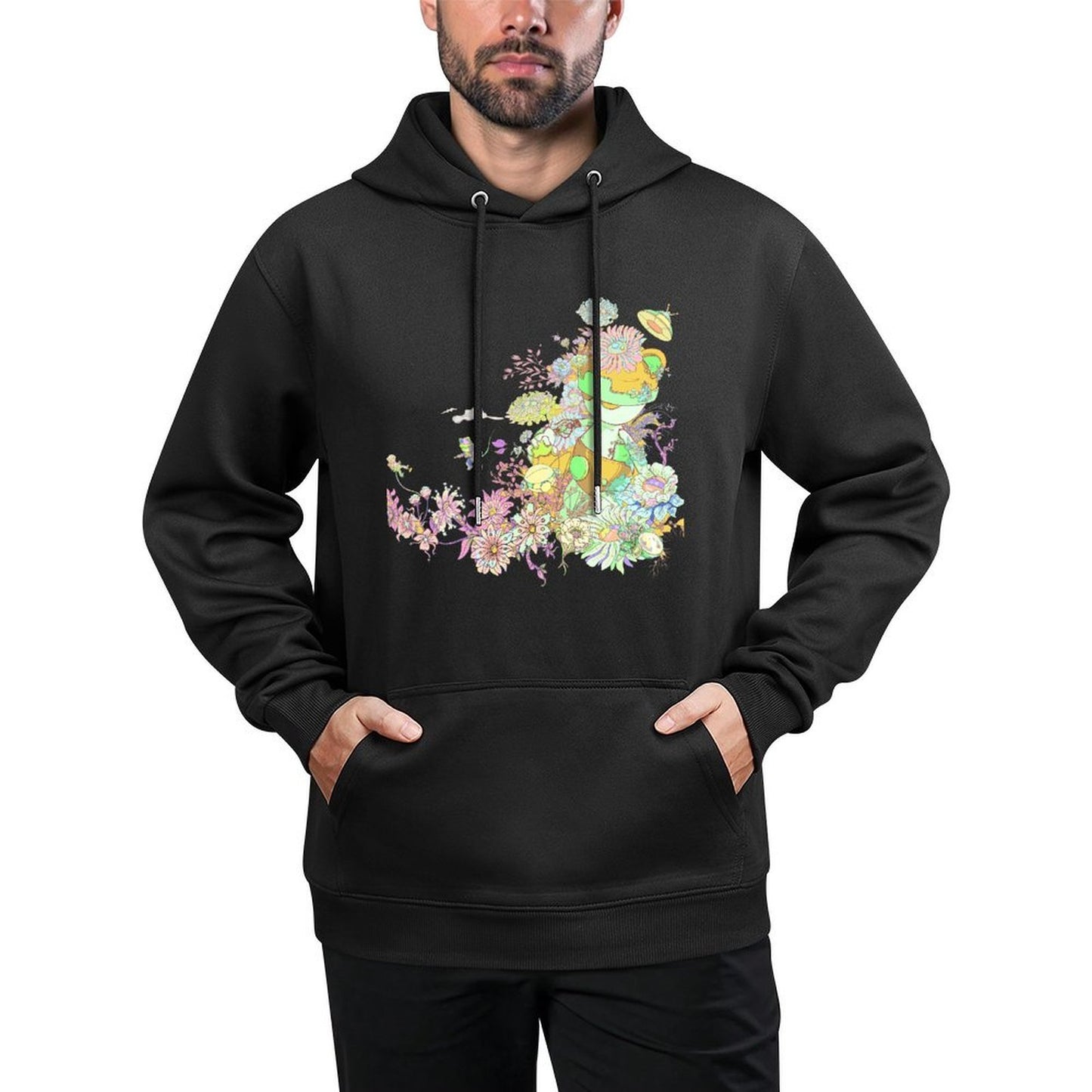 IPIB 250g Hooded Pocket Sweatshirt Front GraphicMen's Hooded  Sweatshirt6000057-7
