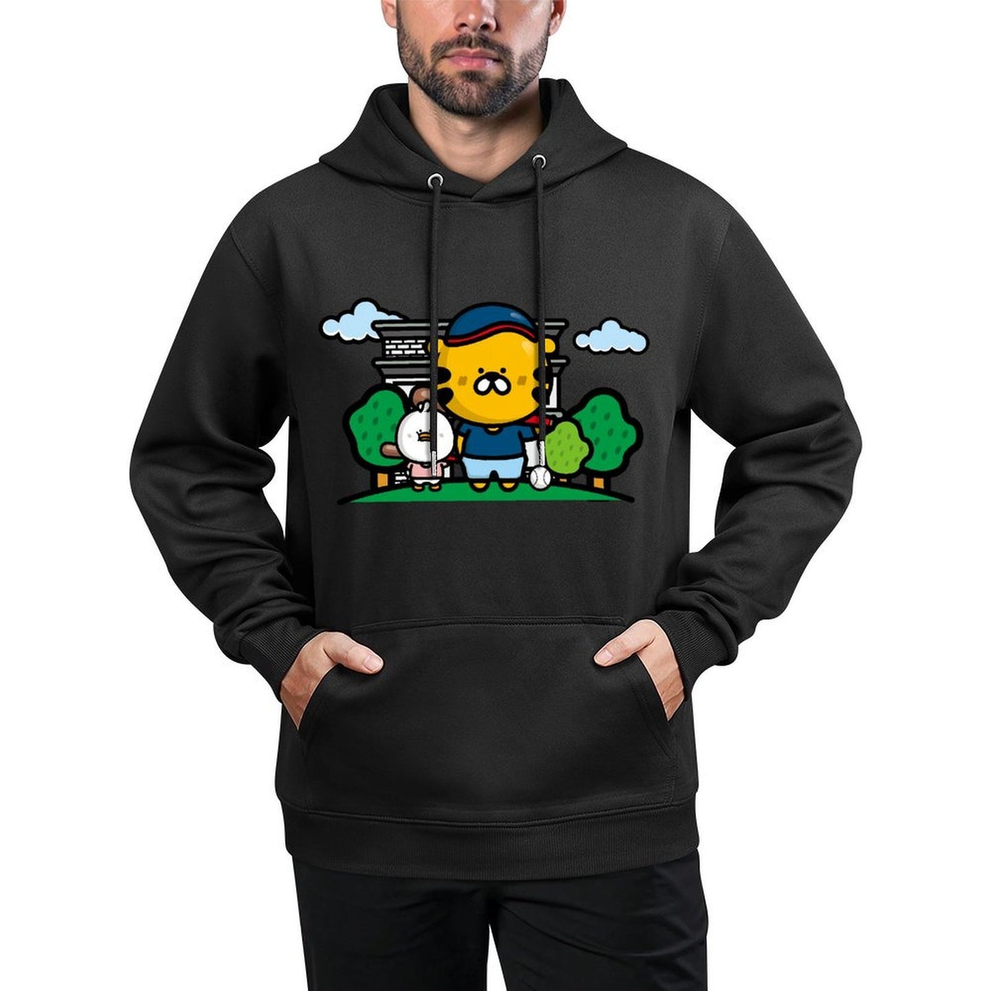 IPBR 250g Hooded Pocket Sweatshirt Front GraphicMen's Hooded  Sweatshirt4001221