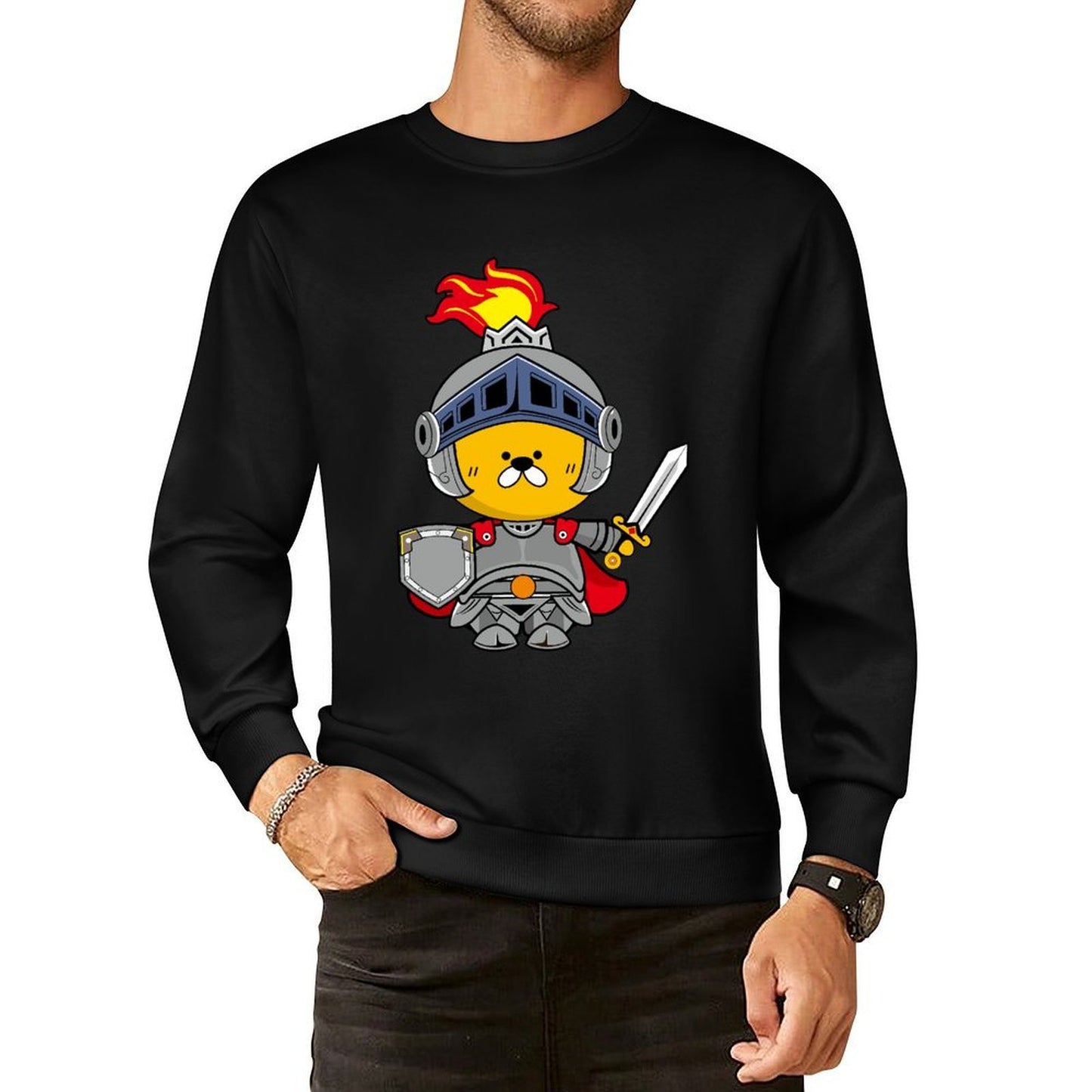 IPBR 250g Crew Neck Long Sleeve Sweatshirt Front GraphicCrew Neck Long Sleeve Sweatshirt4000774