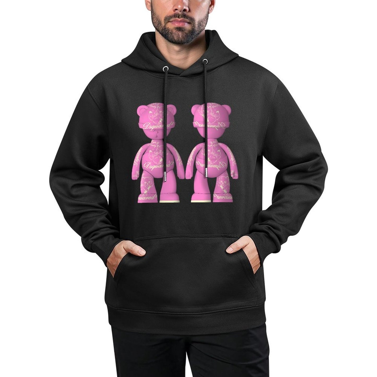 IPIB 250g Hooded Pocket Sweatshirt Front GraphicMen's Hooded  Sweatshirt6000098-3