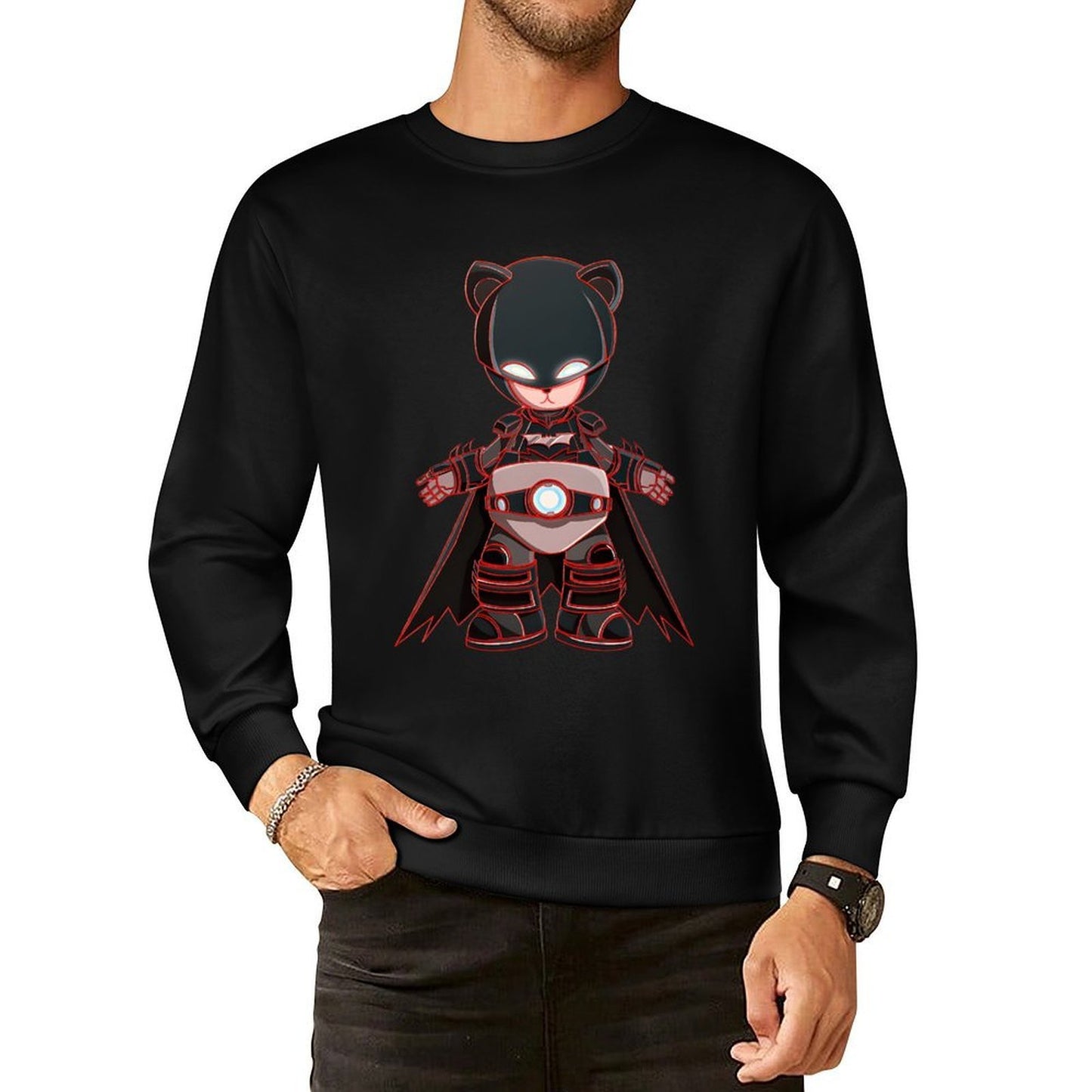 IPIB 250g Crew Neck Long Sleeve Sweatshirt Front GraphicCrew Neck Long Sleeve Sweatshirt6000063-2