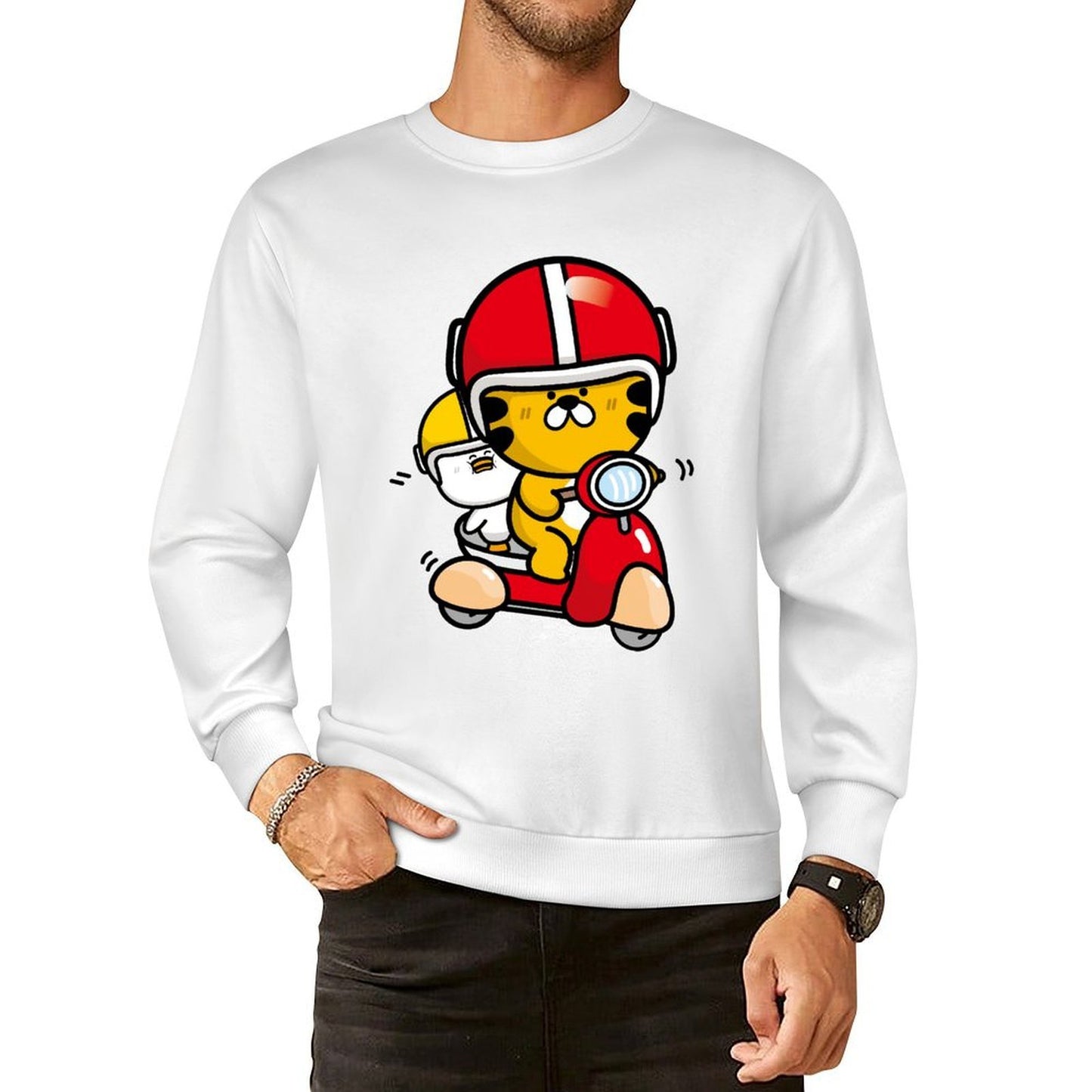 Front Patterned Long Sleeve Top Everyday Series Design-Your-Own