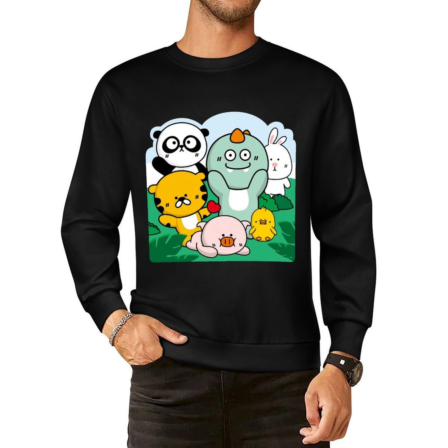 IPBR 250g Crew Neck Long Sleeve Sweatshirt Front GraphicCrew Neck Long Sleeve Sweatshirt4000746