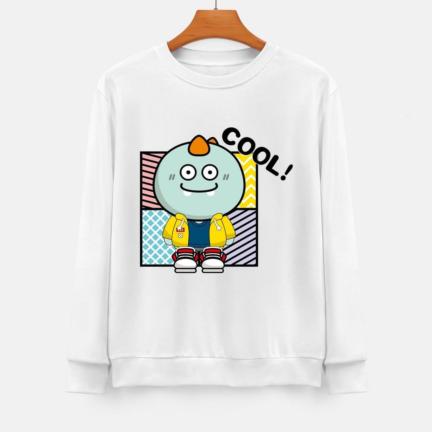 Front Patterned Long Sleeve TopMoisture-Wicking Essential