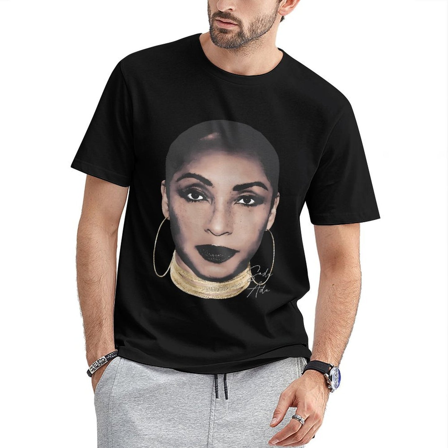 Inkmay Casual Cotton T-shirt Stylish Woman With Bold Makeup Design Unisex T-shirtSoftFeel LooseFit T-Shirt