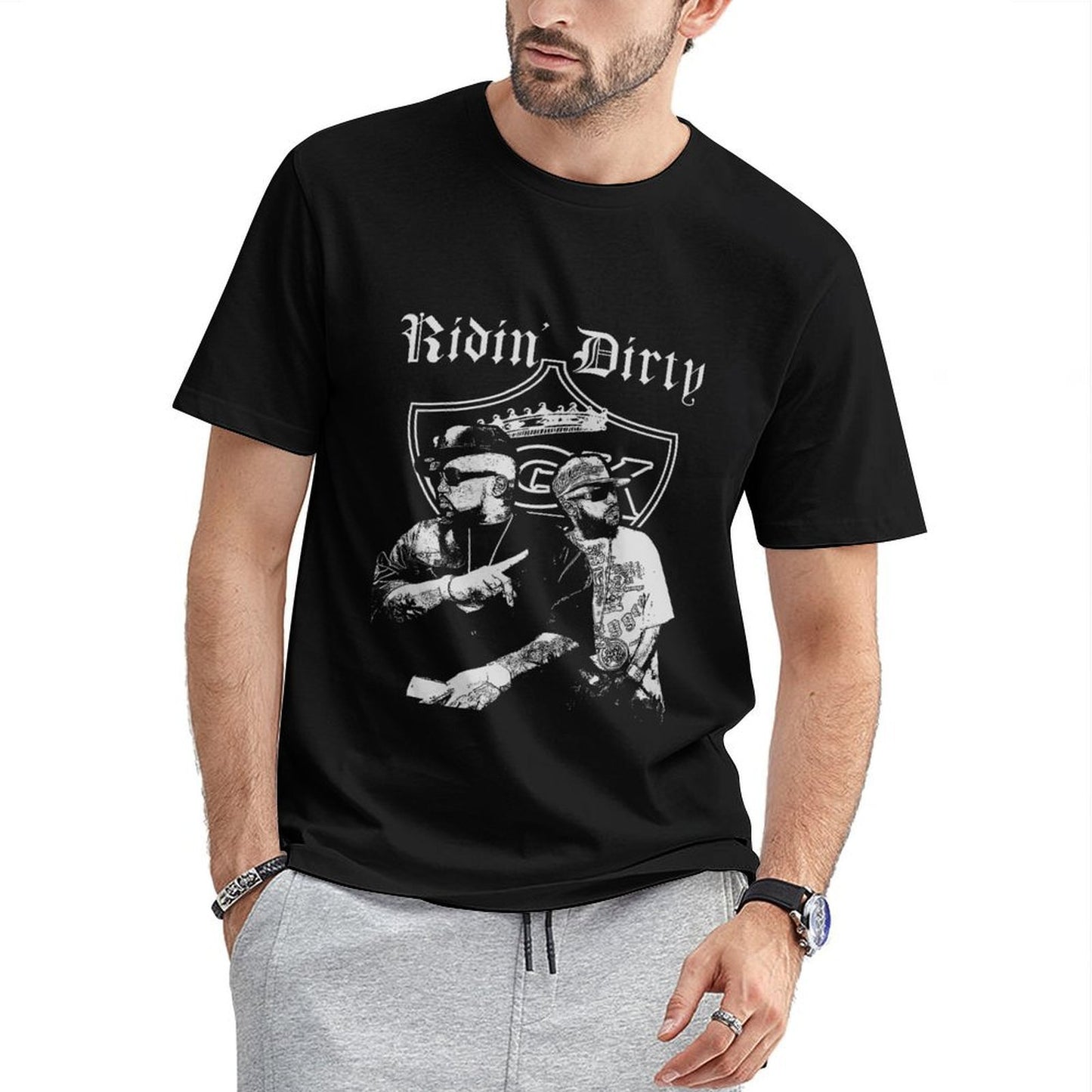 Inkmay Casual Cotton Unisex T-ShirtDurable Oversized T-Shirt