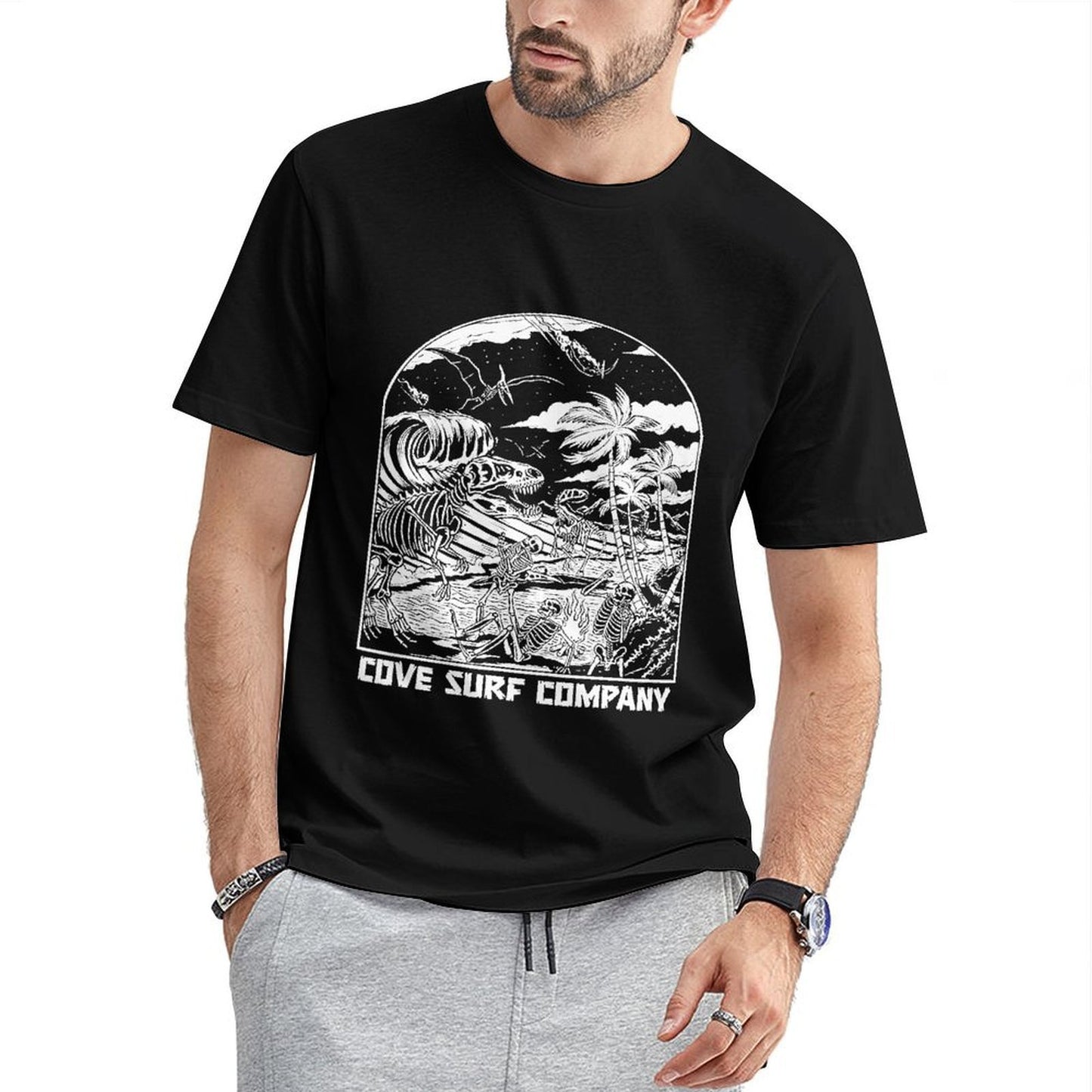 Inkmay Casual Cotton T-shirt Unisex T-shirtSharp Long Lasting T-Shirt