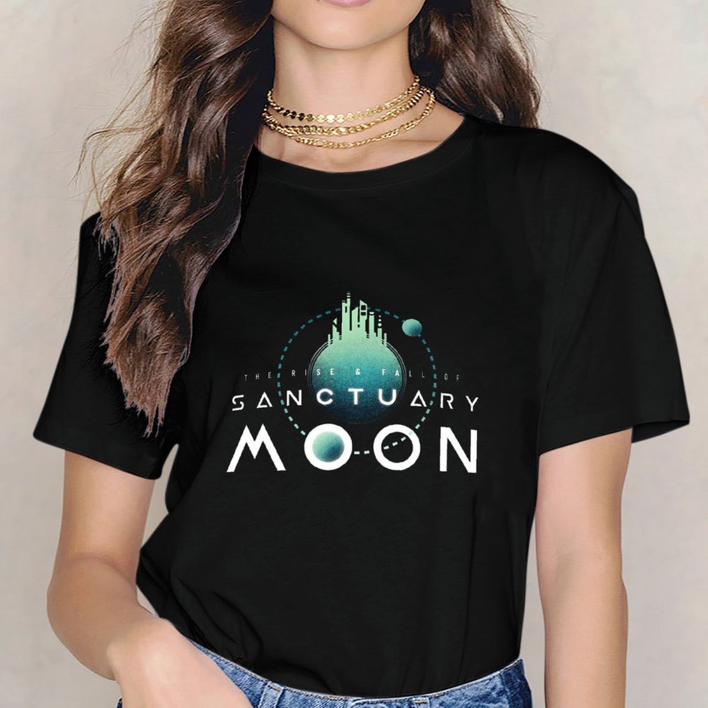 Inkmay Casual Cotton T-shirt The Rise And Fall Of Sanctuary Unisex T-shirtCleanCut Smooth T-Shirt