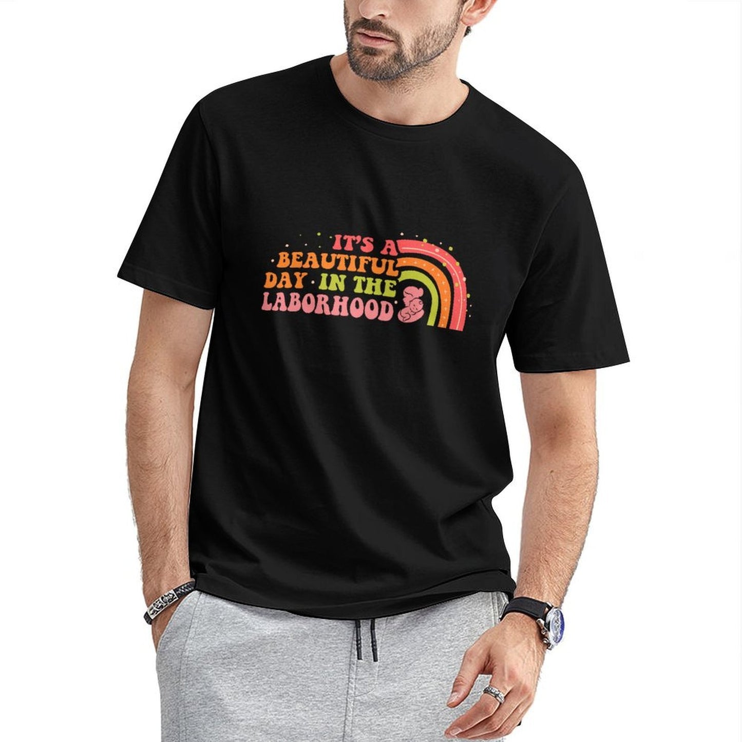 inkmay-casual-cotton-t-shirt-colorful-abstract-design-with-swirls-and-unisex-t-shirt