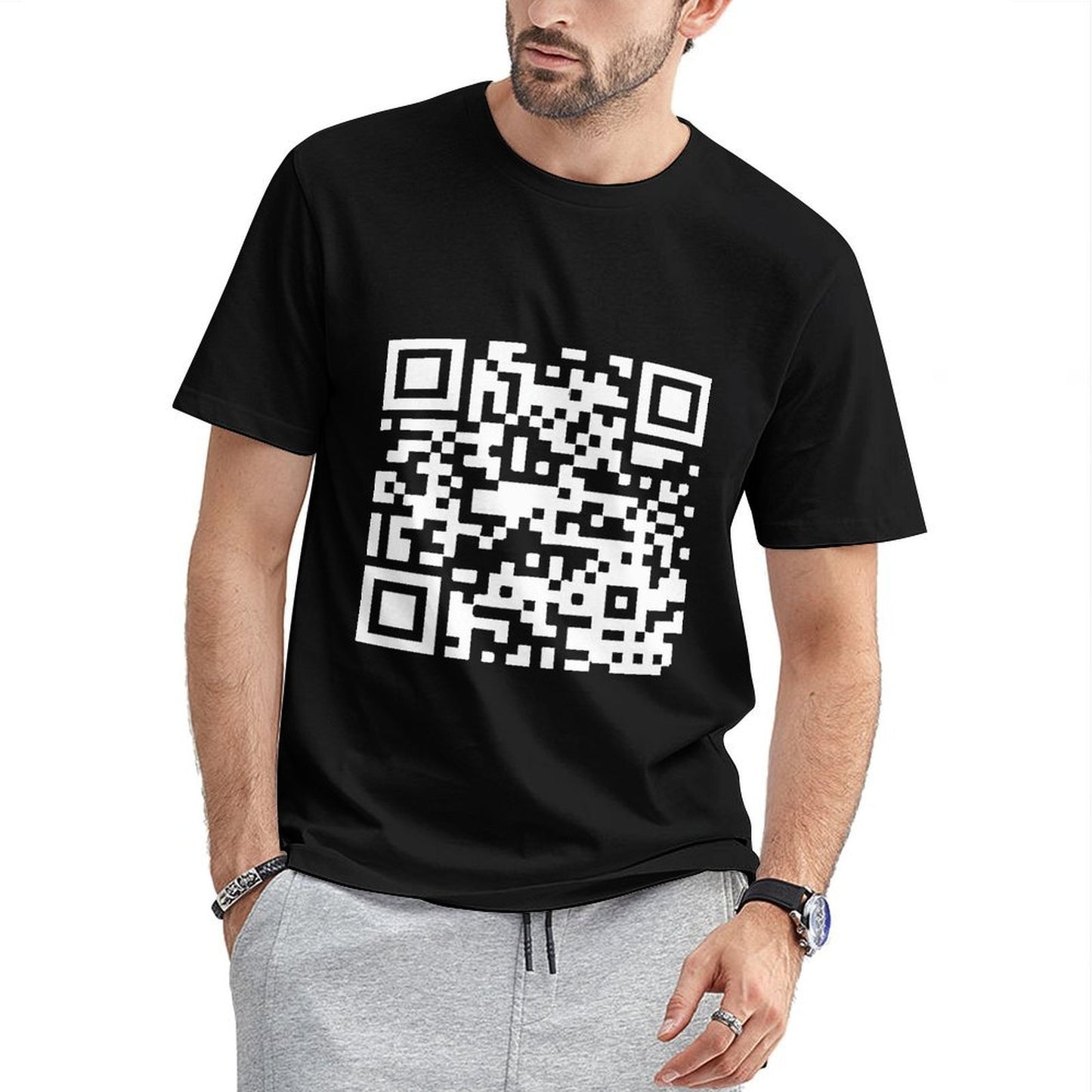 Inkmay Casual Cotton T-shirt Abstract Geometric Design With Light Colors Unisex T-shirtEco-Conscious ComfortLine T-Shirt