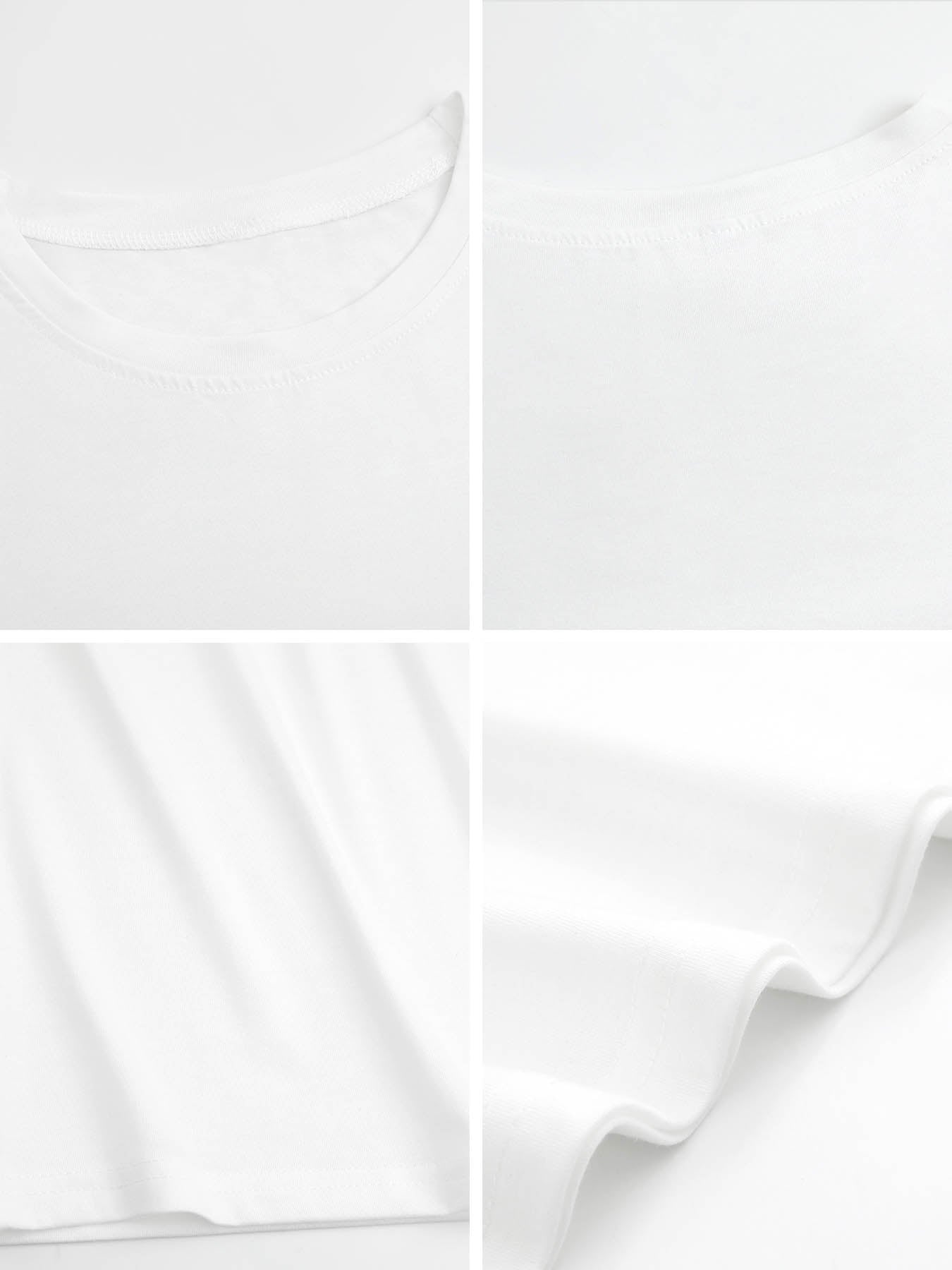 White slim-fit crew neck long-sleeved T-shirt