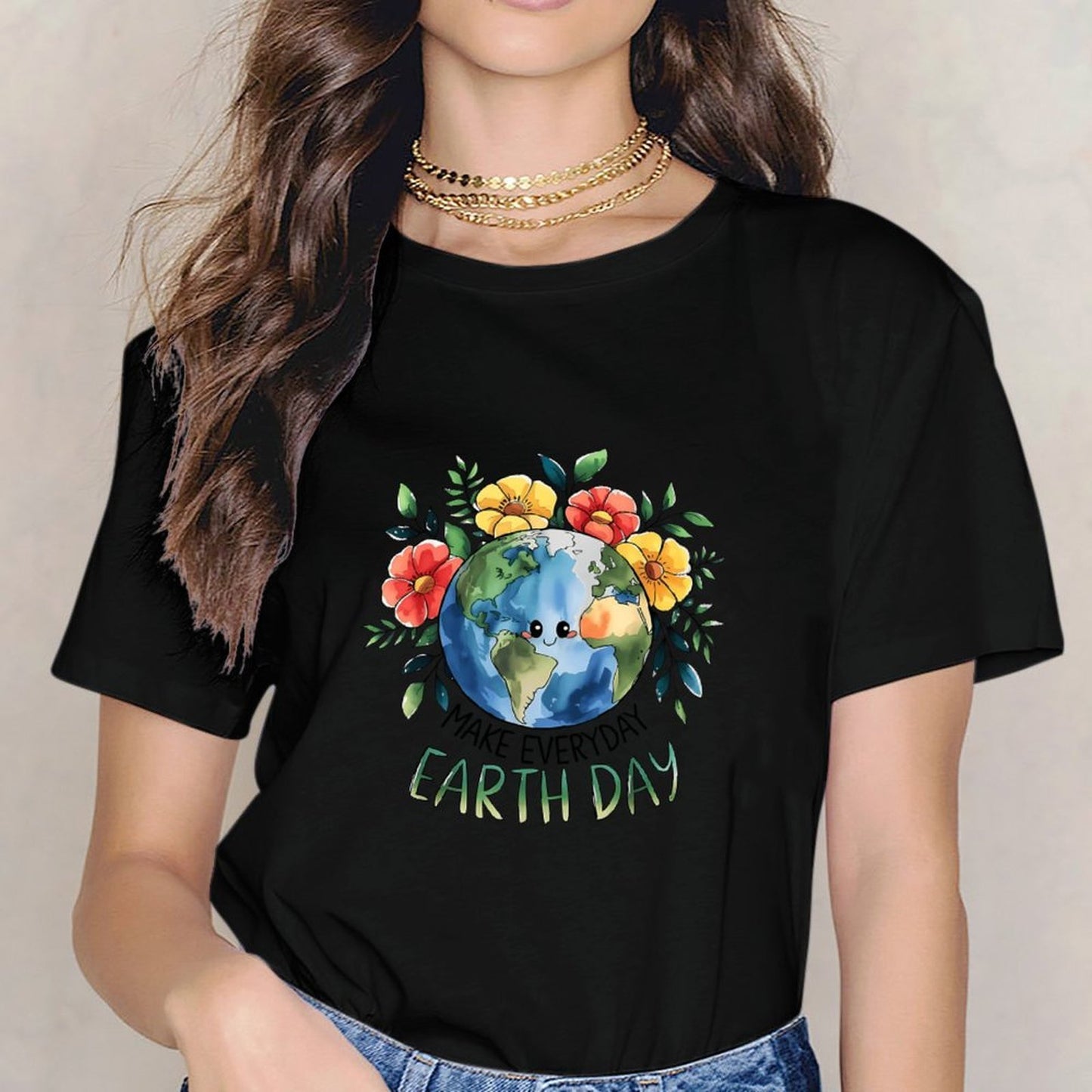 inkmay-casual-cotton-t-shirt-pink-pony-club-dancing-theme-artwork-unisex-t-shirt