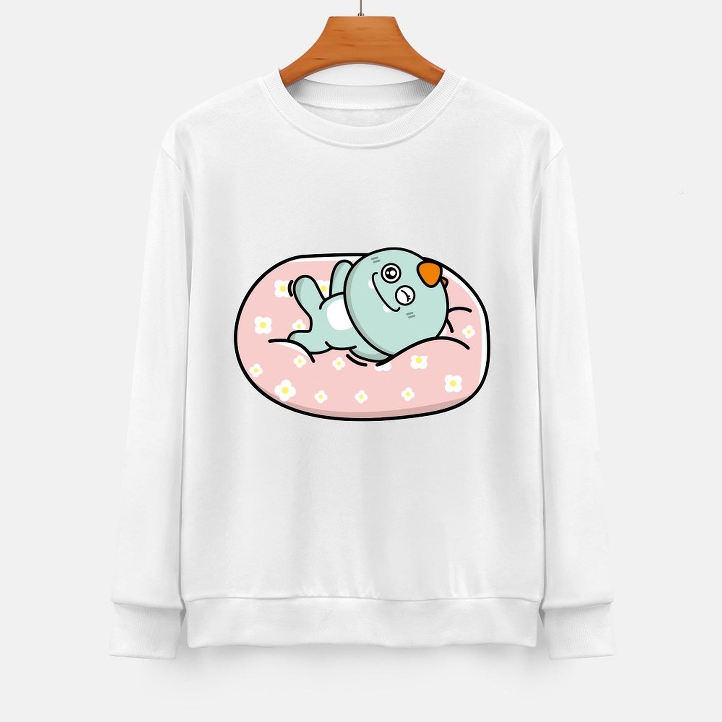 Front Patterned Long Sleeve TopSleek Made-to-Order