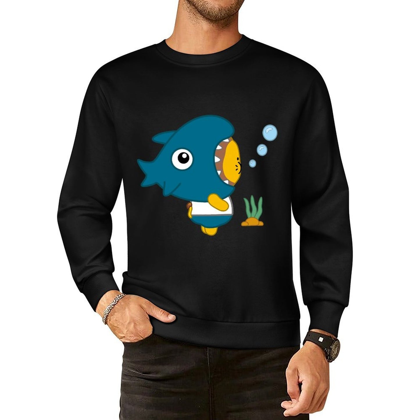 IPBR 250g Crew Neck Long Sleeve Sweatshirt Front GraphicCrew Neck Long Sleeve Sweatshirt4000796