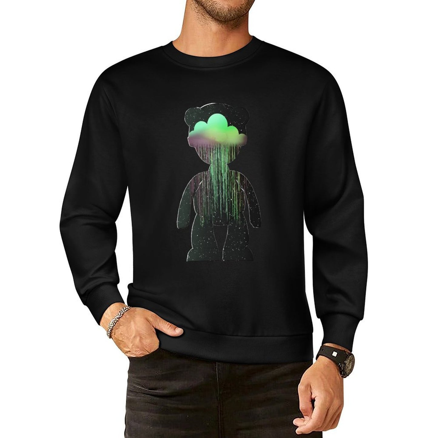 IPIB 250g Crew Neck Long Sleeve Sweatshirt Front GraphicCrew Neck Long Sleeve Sweatshirt6000136-3