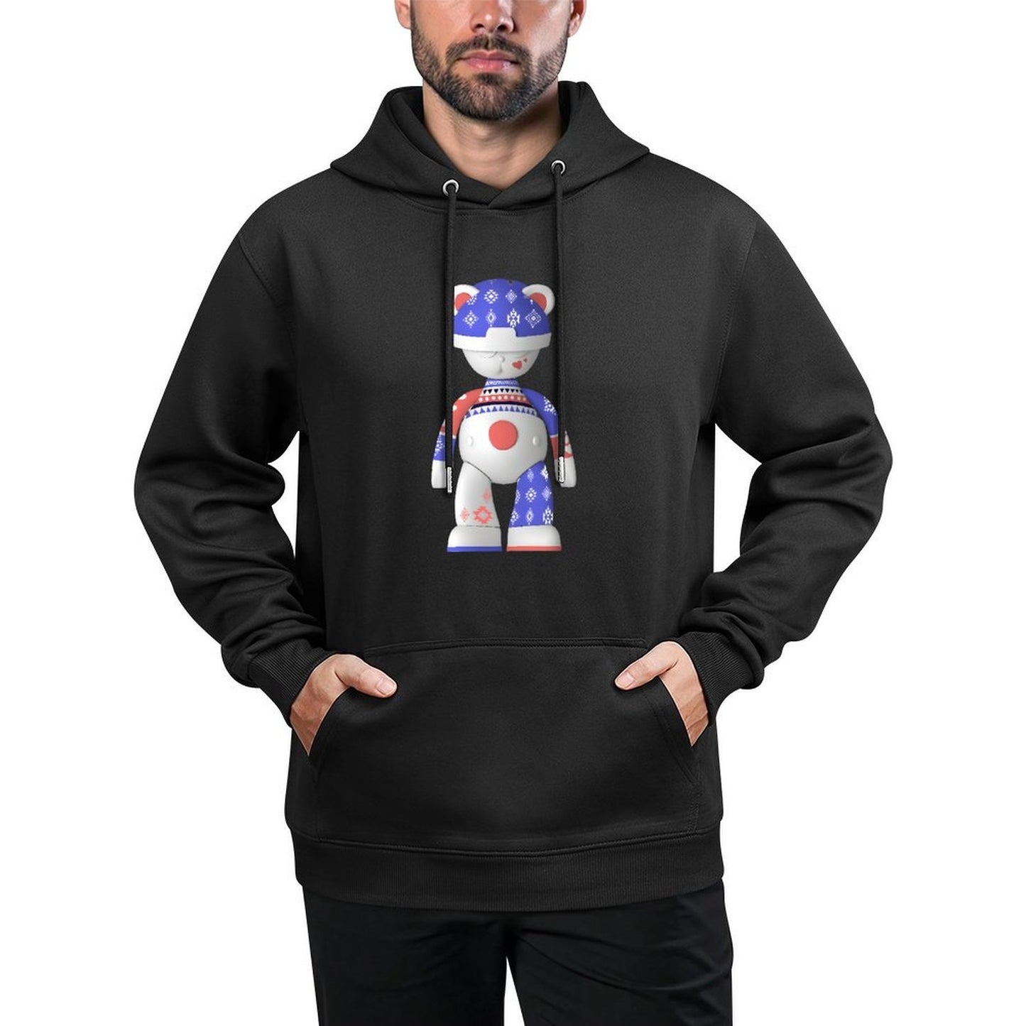 IPIB 250g Hooded Pocket Sweatshirt Front GraphicMen's Hooded  Sweatshirt6000106-7