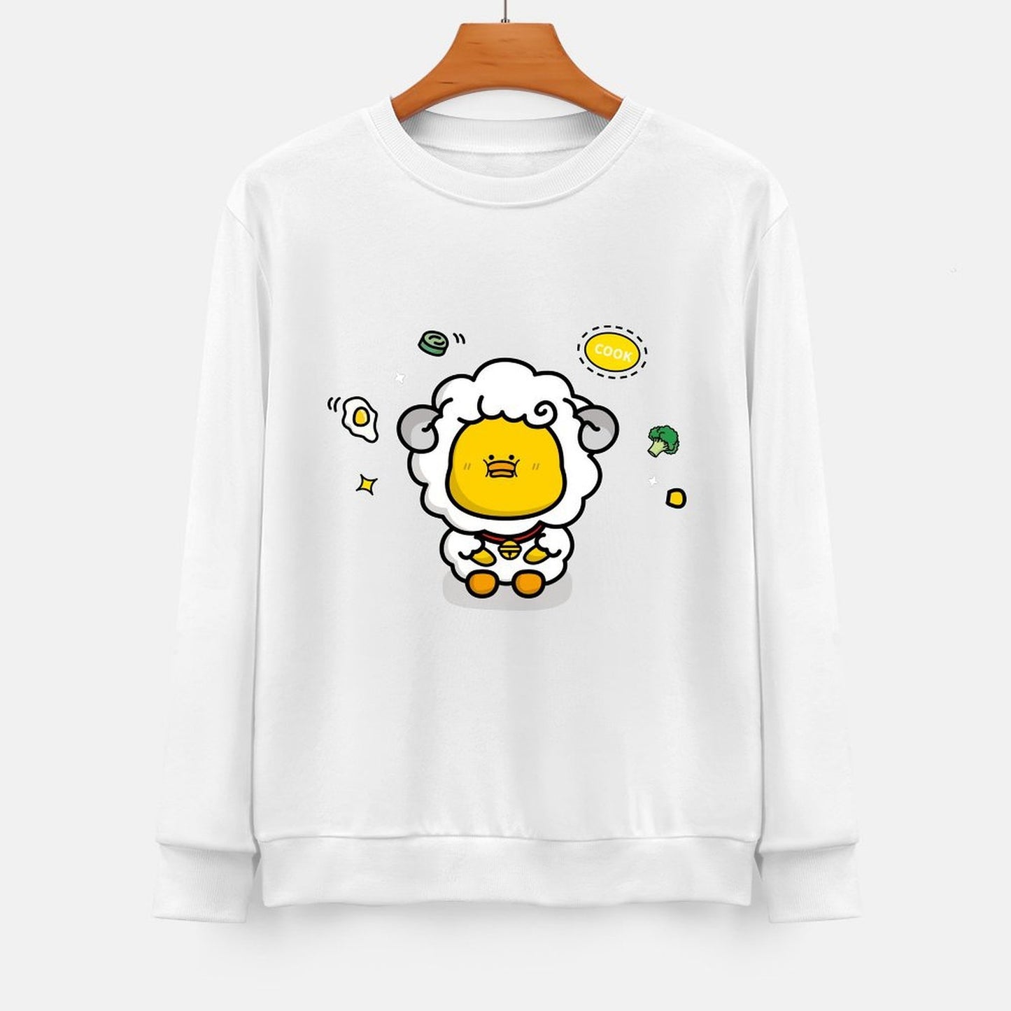 Front Patterned Long Sleeve TopHeat-Transfer Strong