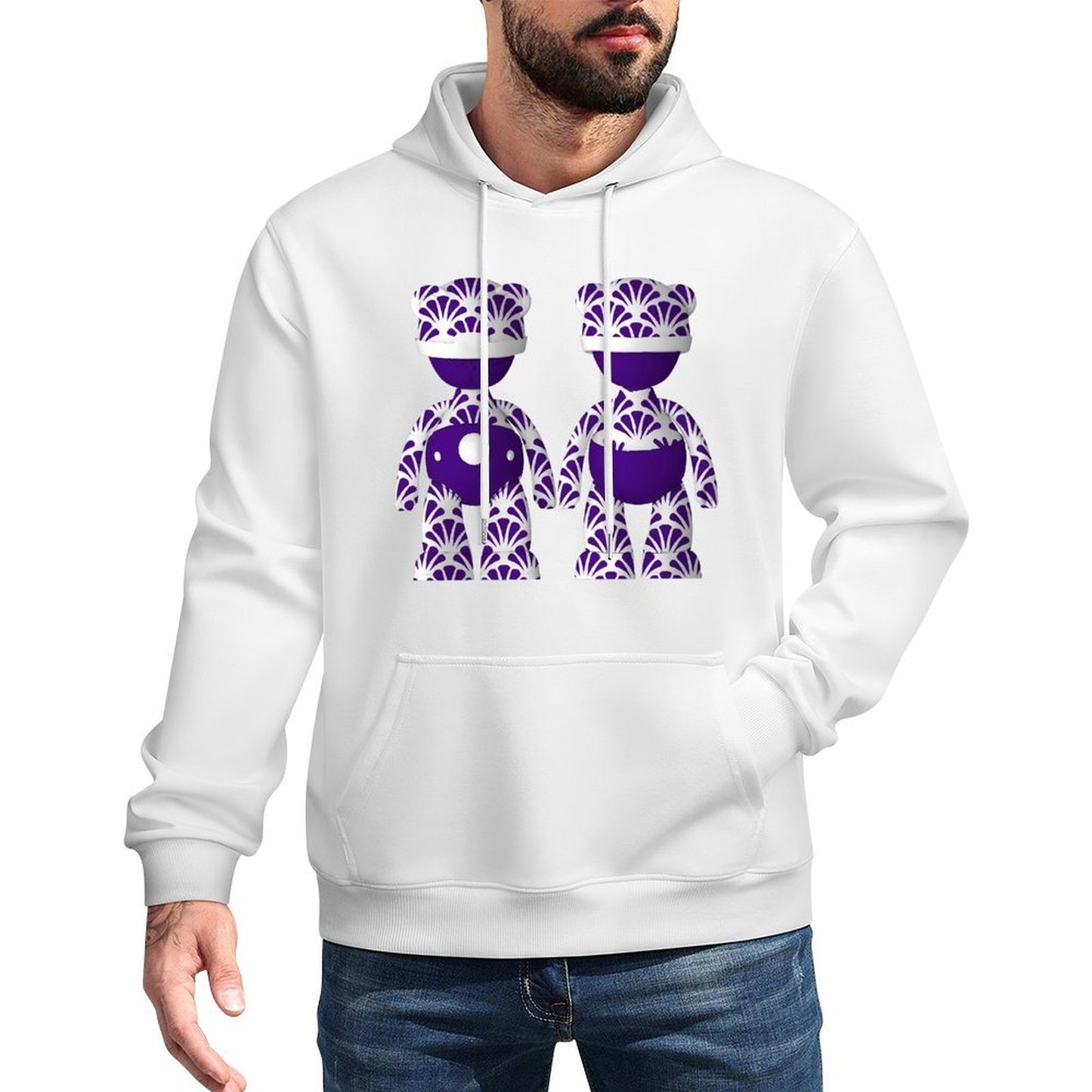 IPIB 250g Hooded Pocket Sweatshirt Front GraphicMen's Hooded  Sweatshirt6000096-3