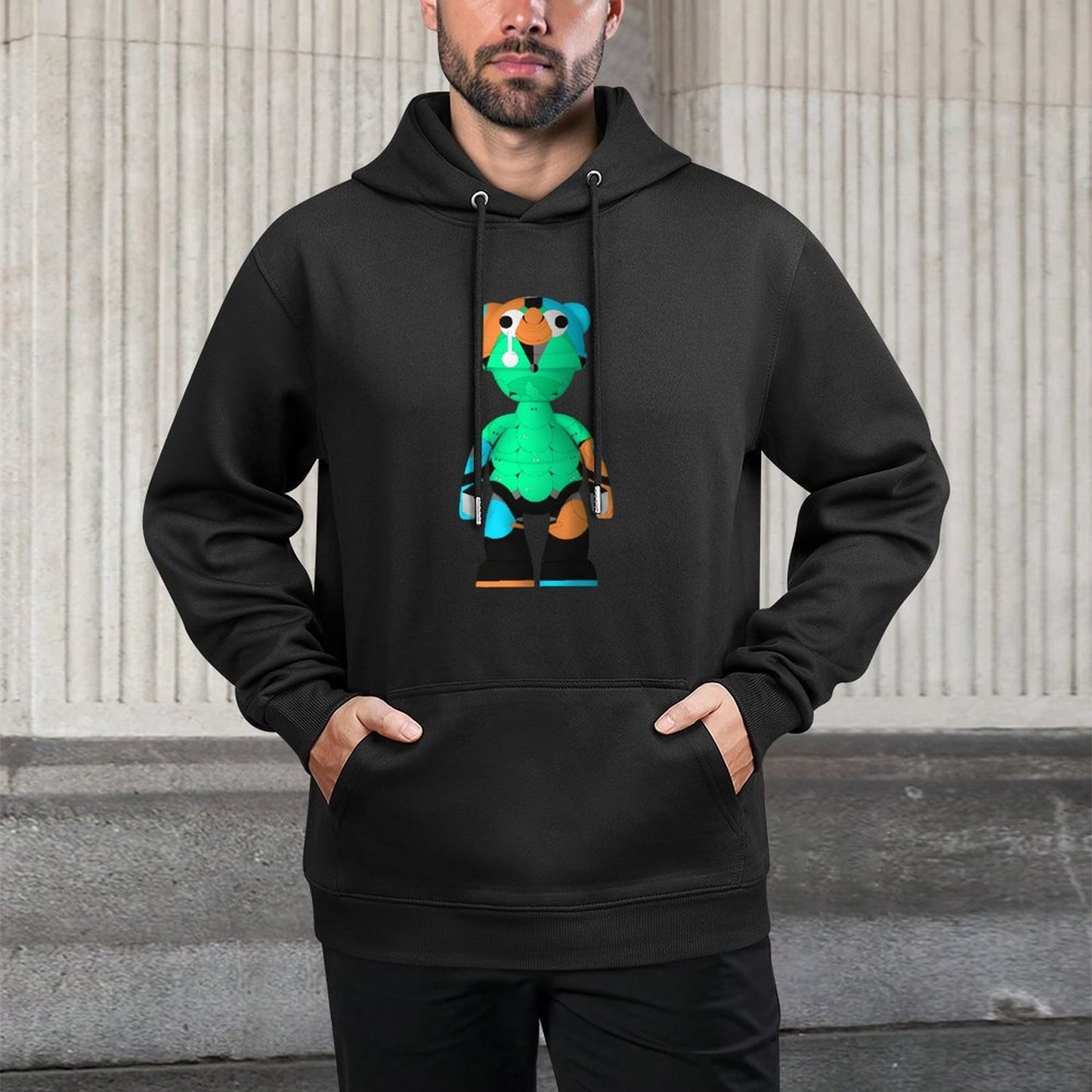 IPIB 250g Hooded Pocket Sweatshirt Front GraphicMen's Hooded  Sweatshirt6000113-5