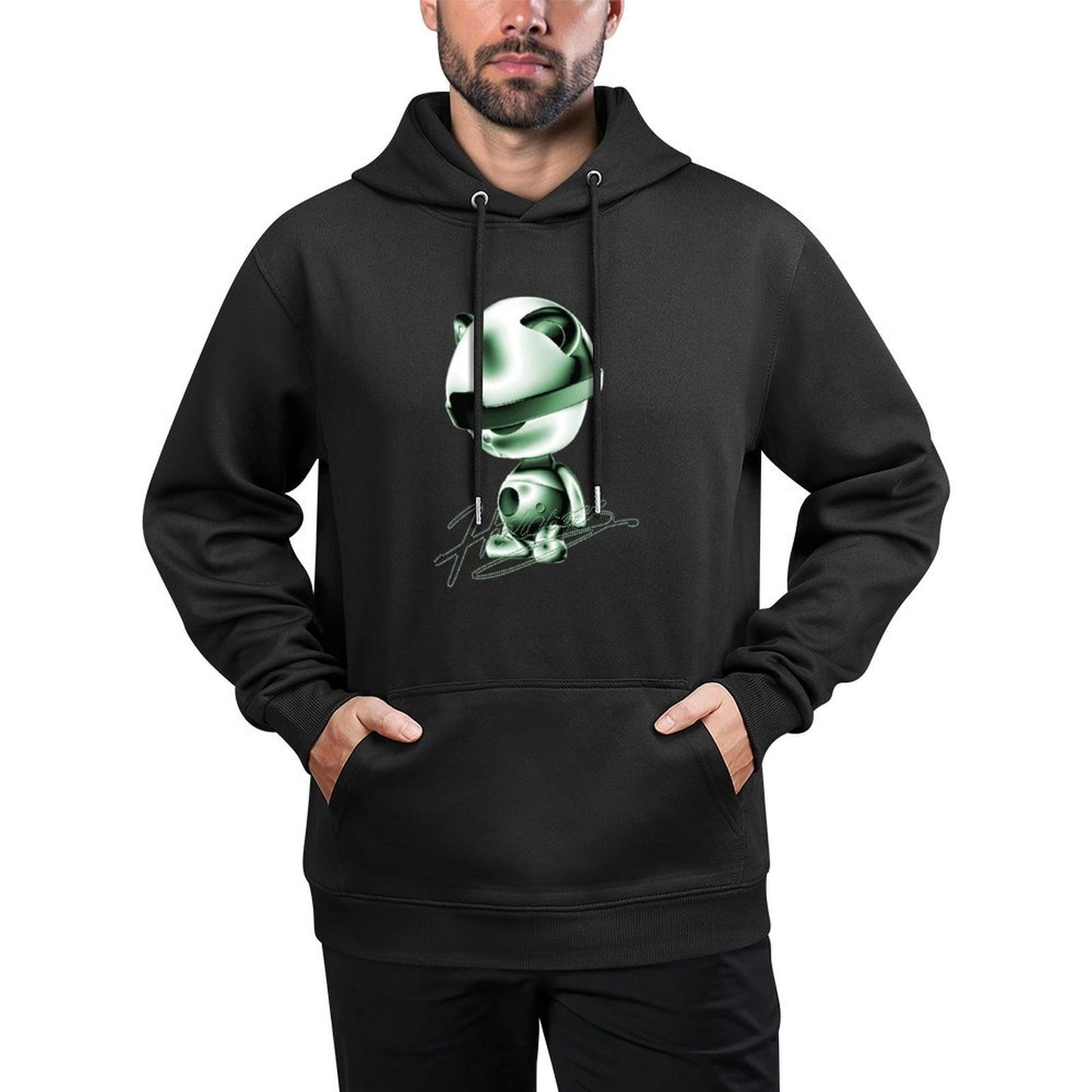 IPIB 250g Hooded Pocket Sweatshirt Front GraphicMen's Hooded  Sweatshirt6000027-4