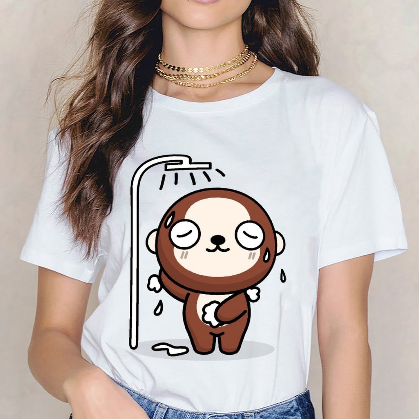 Design-Your-Own Casual Front Graphic T-shirt