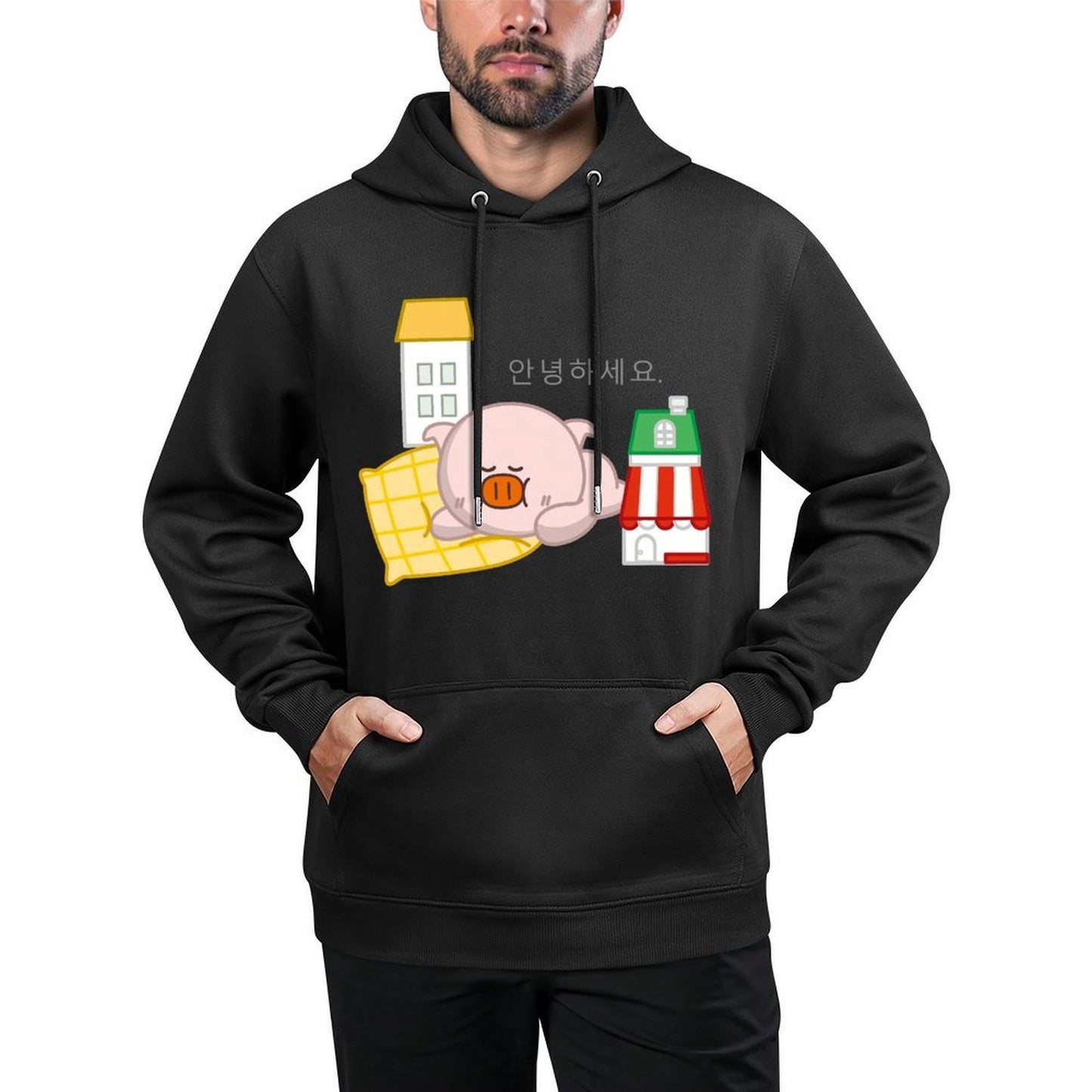 IPBR 250g Hooded Pocket Sweatshirt Front GraphicMen's Hooded  Sweatshirt4000352