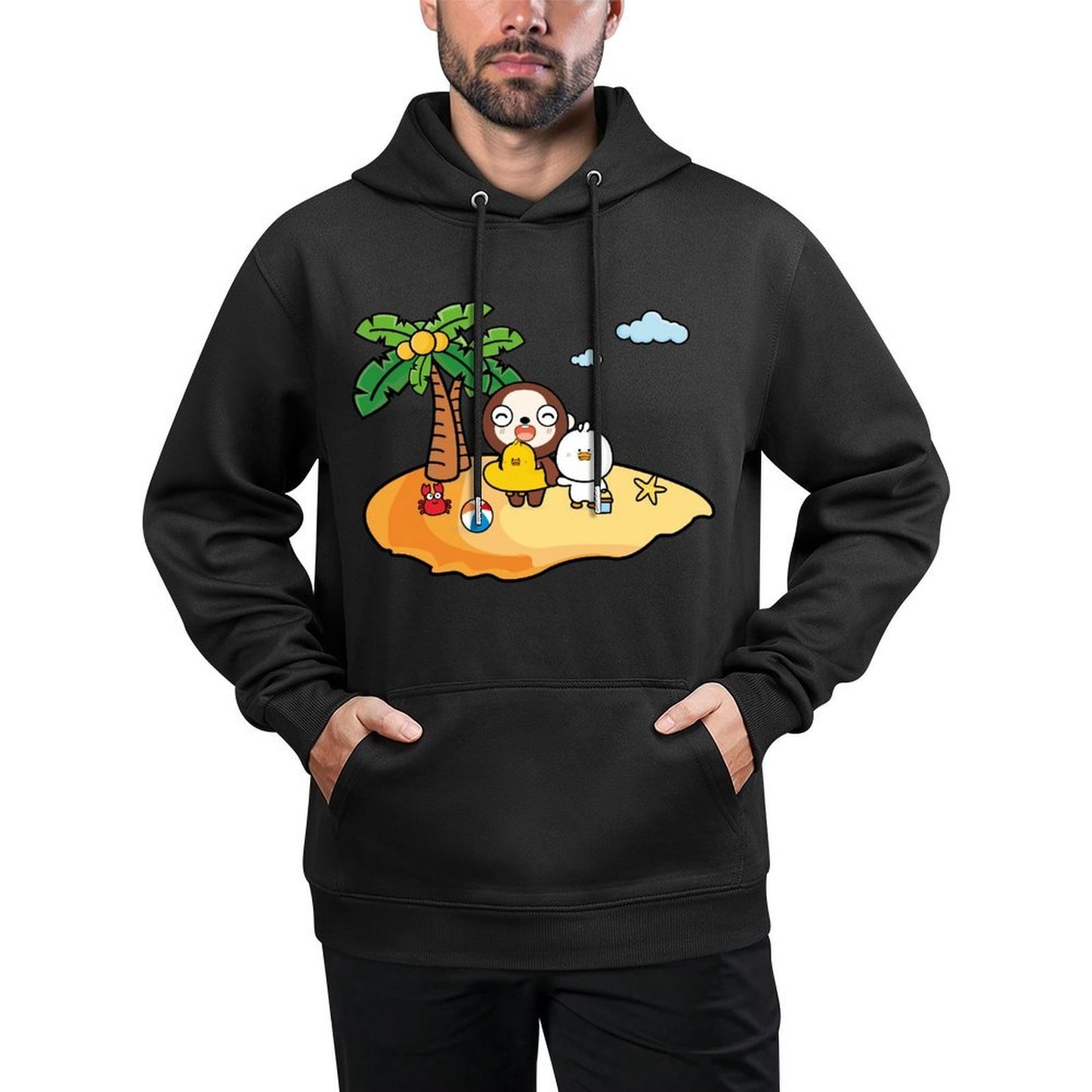 IPBR 250g Hooded Pocket Sweatshirt Front GraphicMen's Hooded  Sweatshirt4001495