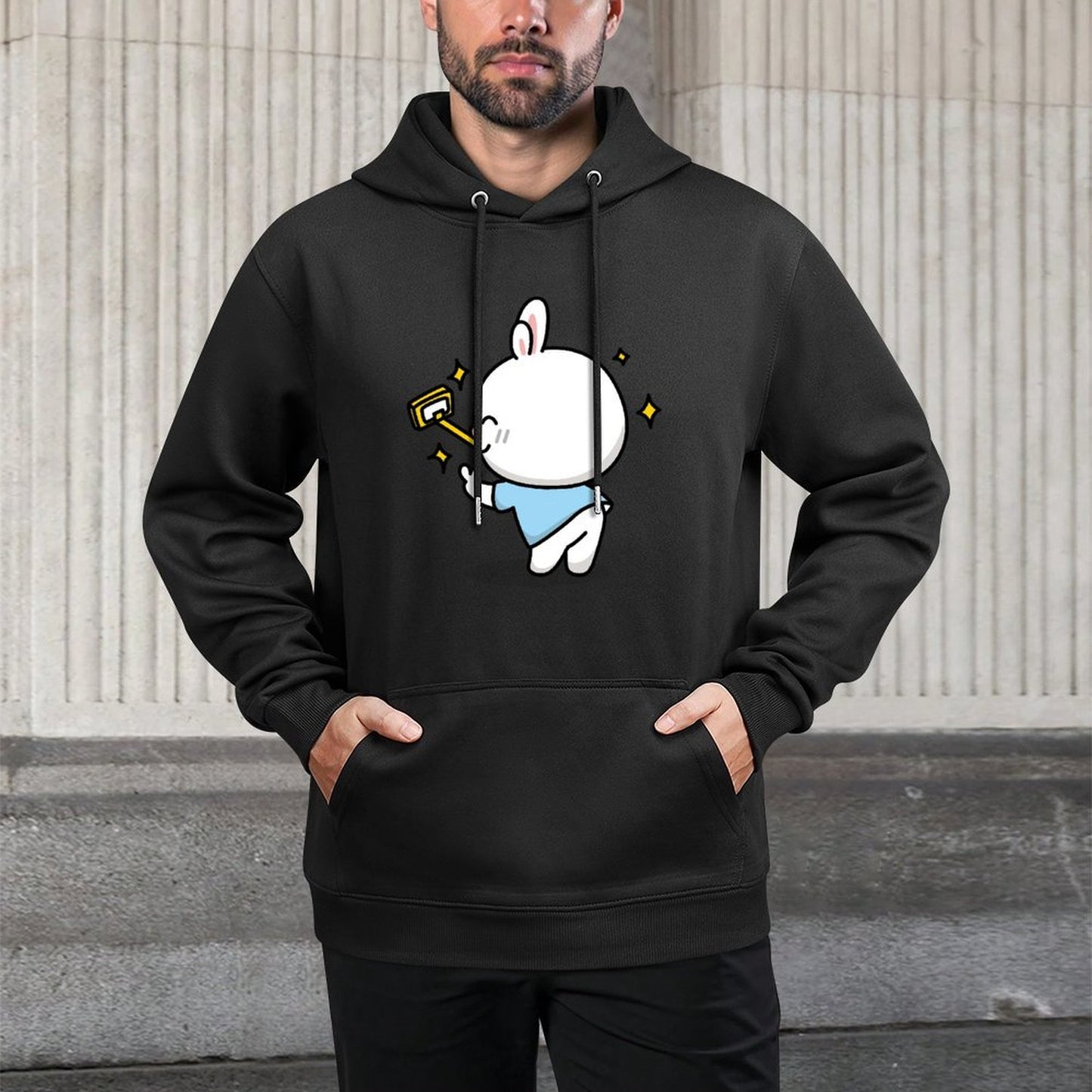 IPBR 250g Hooded Pocket Sweatshirt Front GraphicMen's Hooded  Sweatshirt4000249