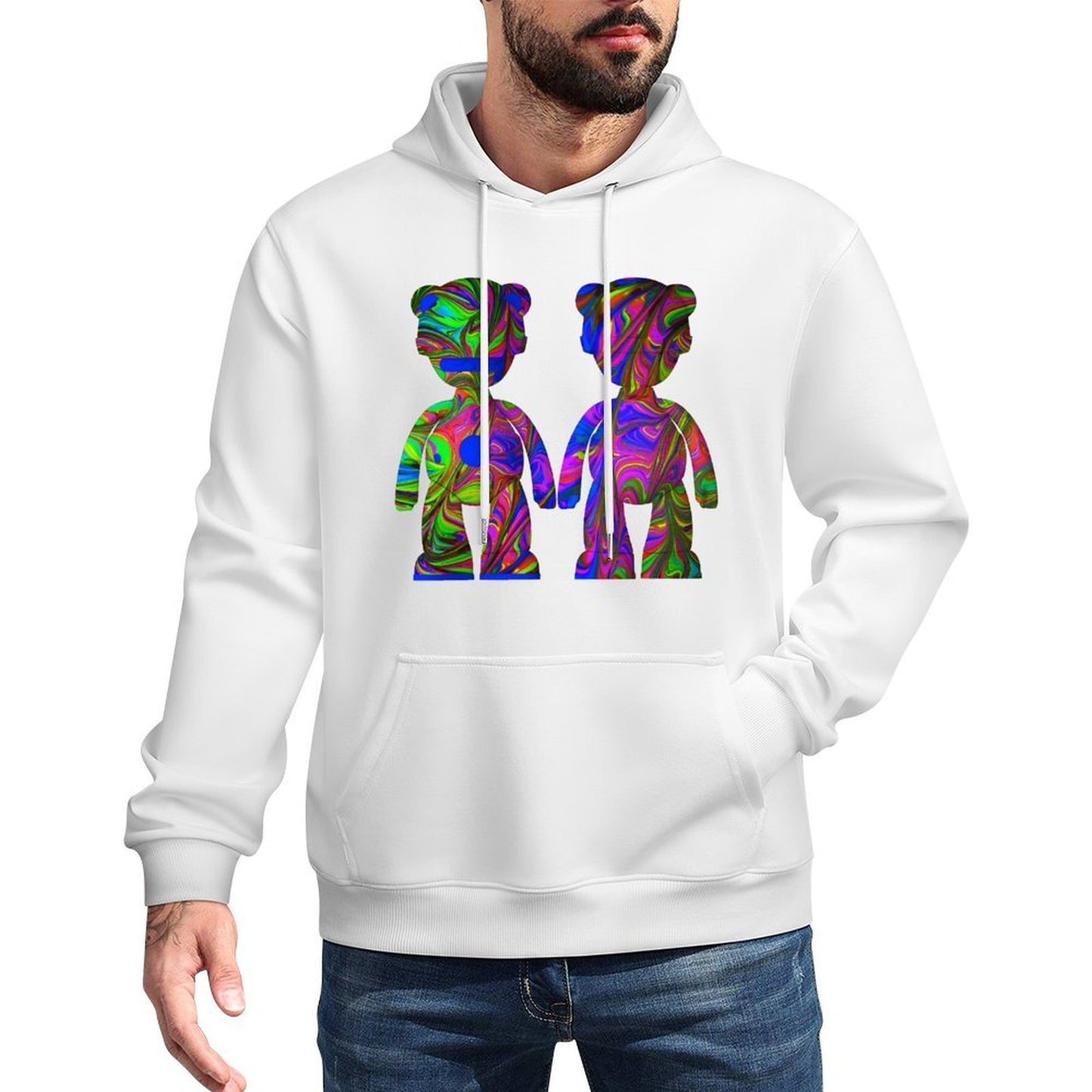IPIB 250g Hooded Pocket Sweatshirt Front GraphicMen's Hooded  Sweatshirt6000088-6