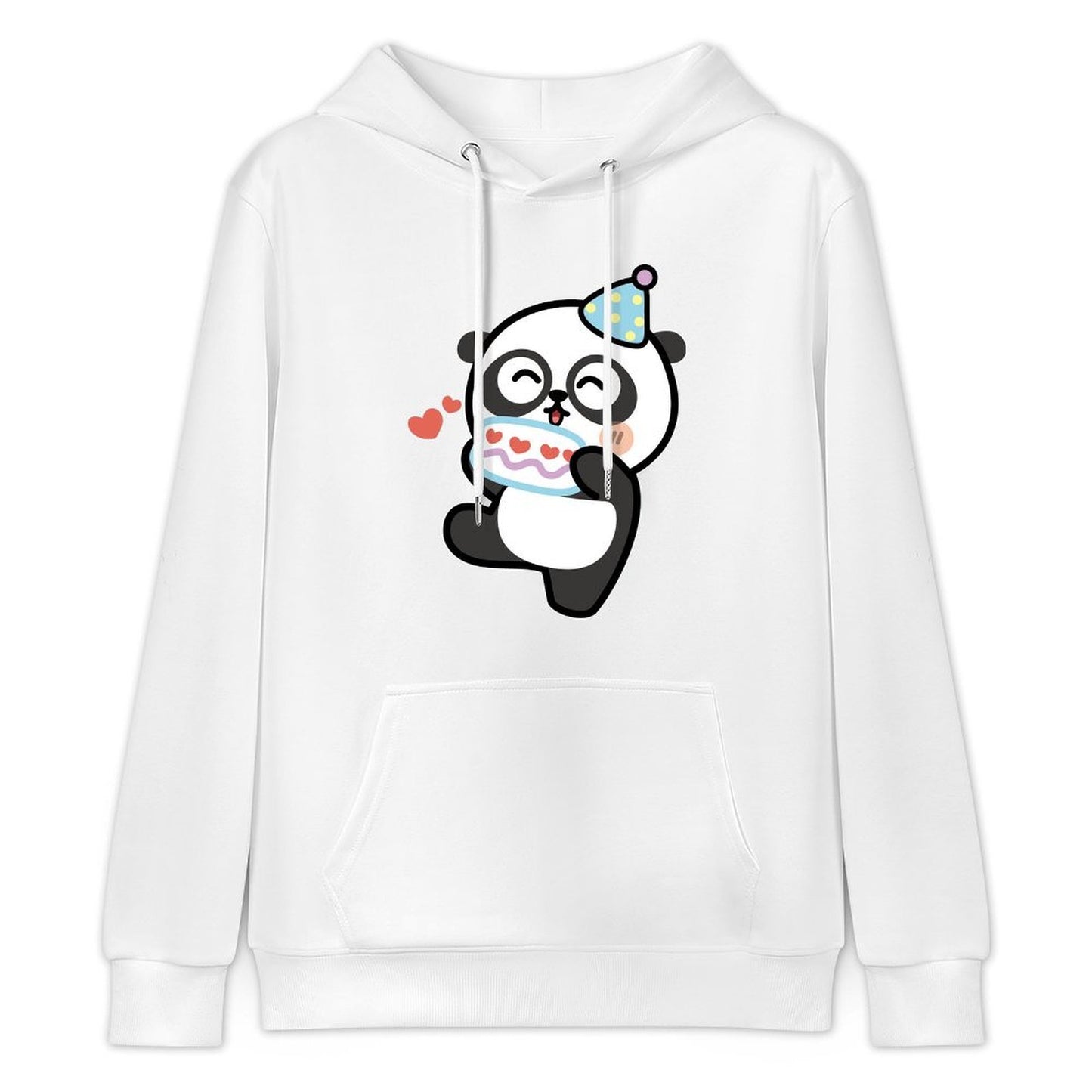 Soft-Touch Batch-Printed Front Graphic Hoodies