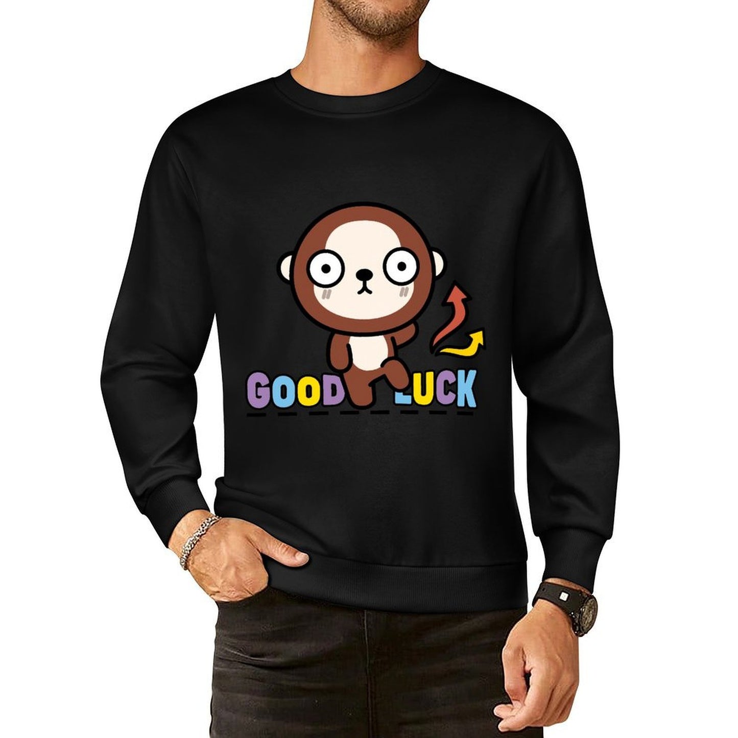 IPBR 250g Crew Neck Long Sleeve Sweatshirt Front GraphicCrew Neck Long Sleeve Sweatshirt4001795