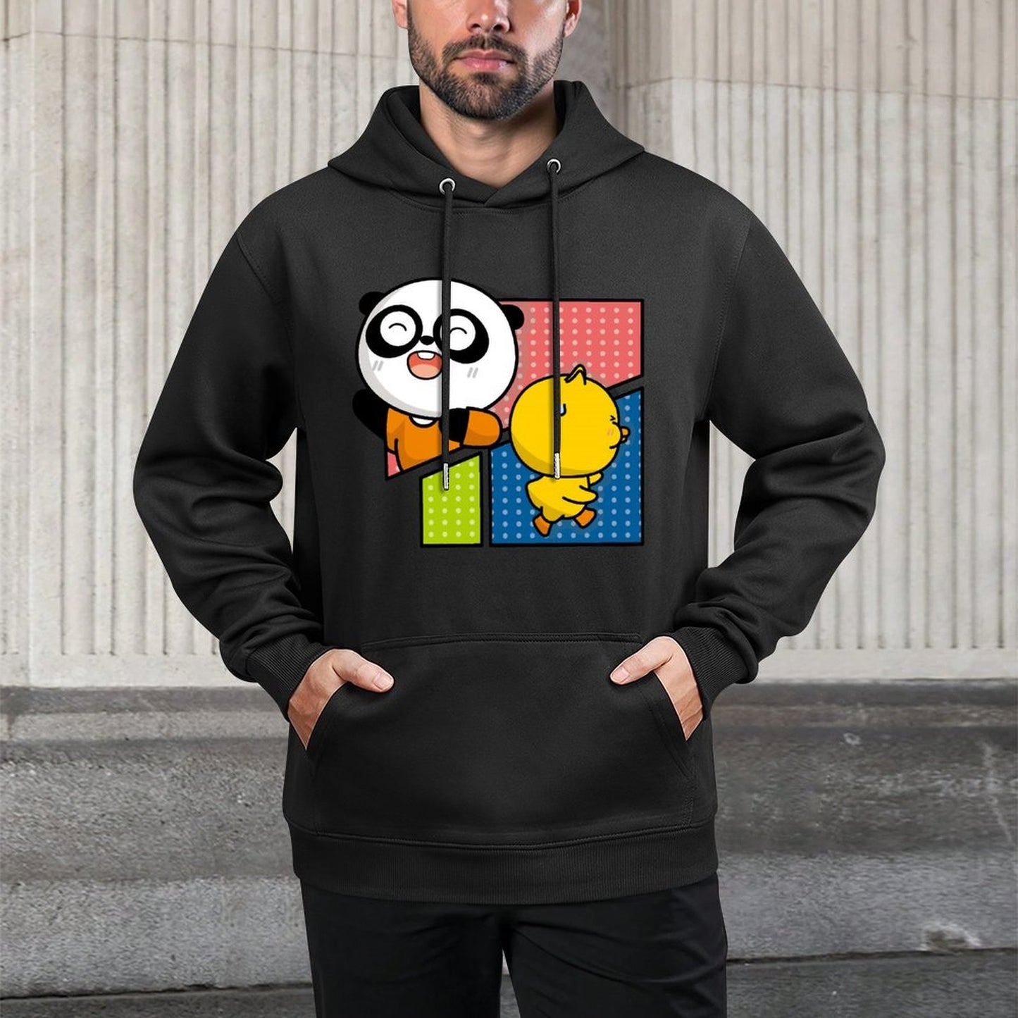 IPBR 250g Hooded Pocket Sweatshirt Front GraphicMen's Hooded  Sweatshirt4001328