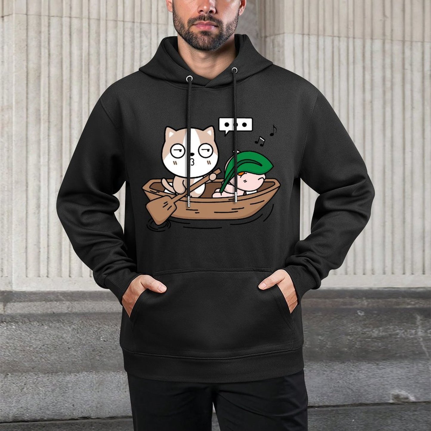 IPBR 250g Hooded Pocket Sweatshirt Front GraphicMen's Hooded  Sweatshirt4000993