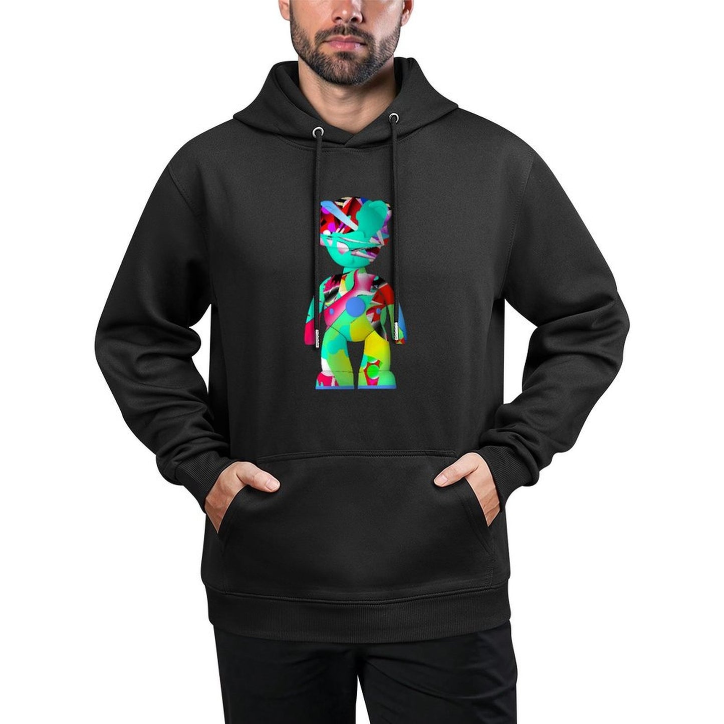 IPIB 250g Hooded Pocket Sweatshirt Front GraphicMen's Hooded  Sweatshirt6000110-1