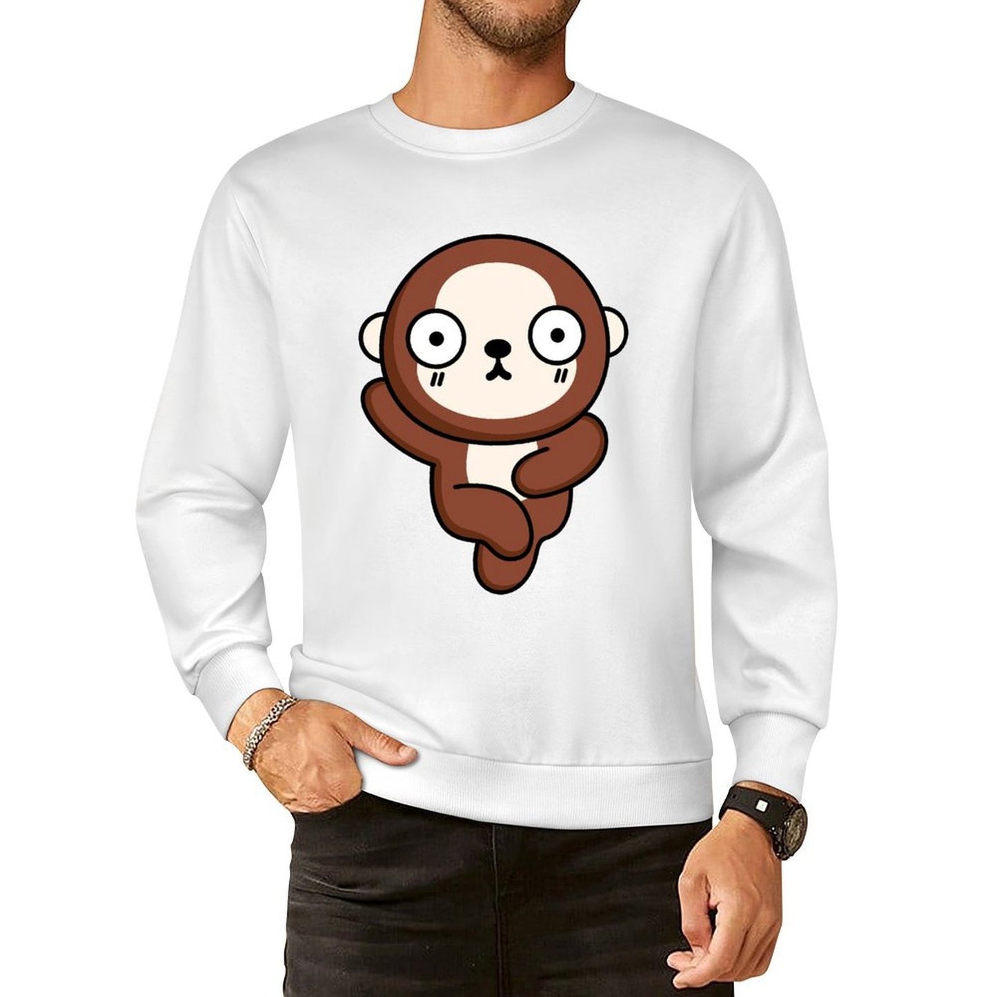 Front Patterned Long Sleeve TopClean Edges YearRound